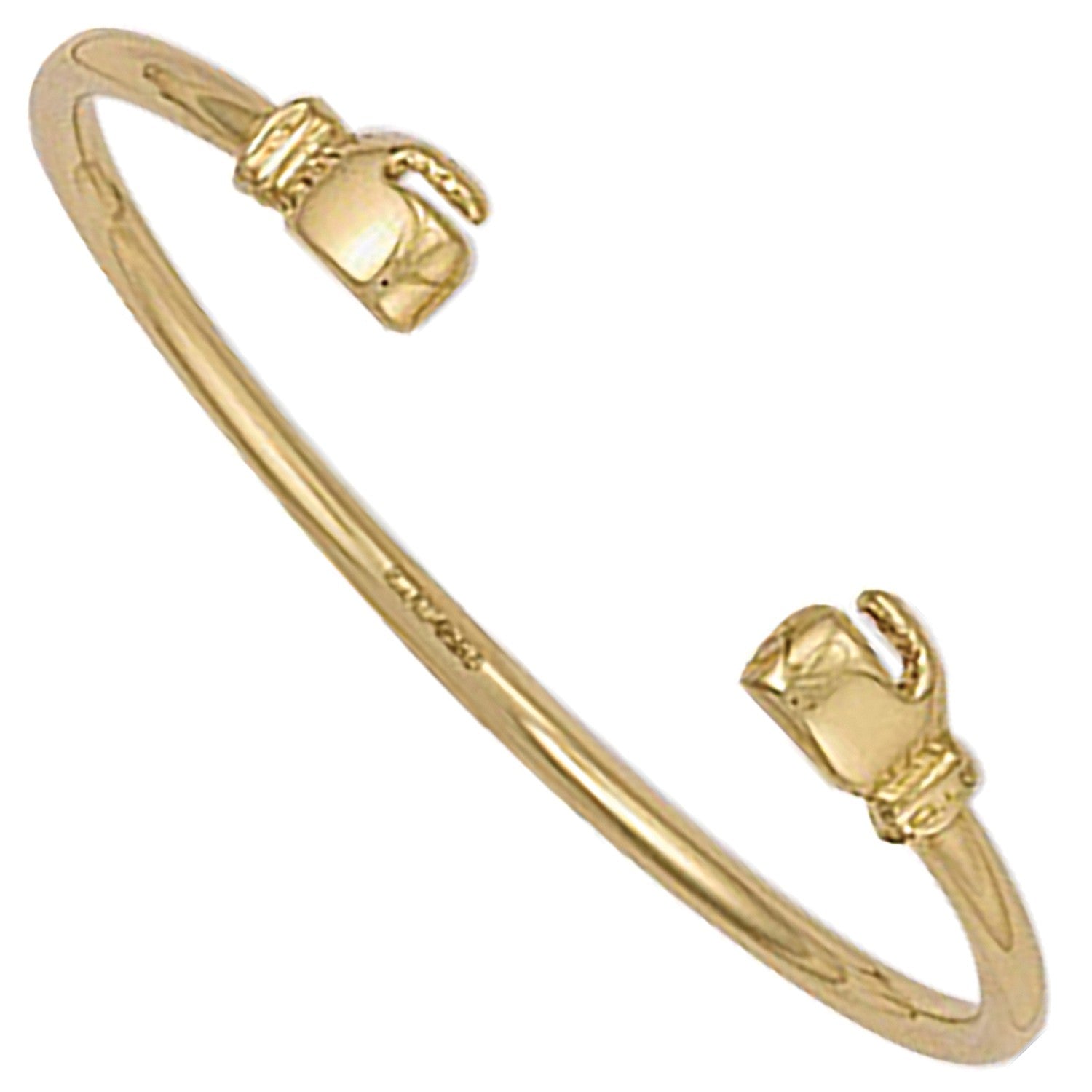 Yellow Gold Baby Boxing Glove Bangle