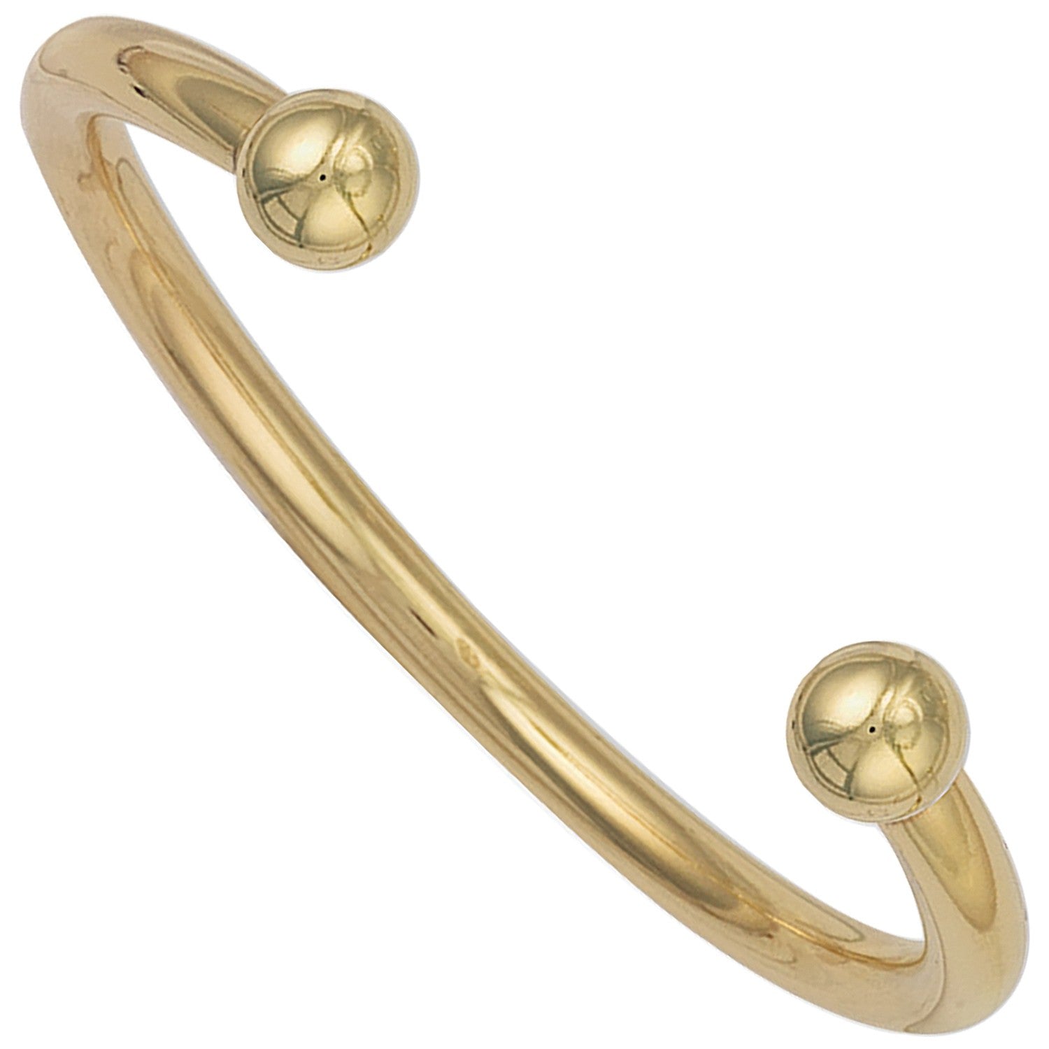 Yellow Gold Gents 6mm Torque Bangle