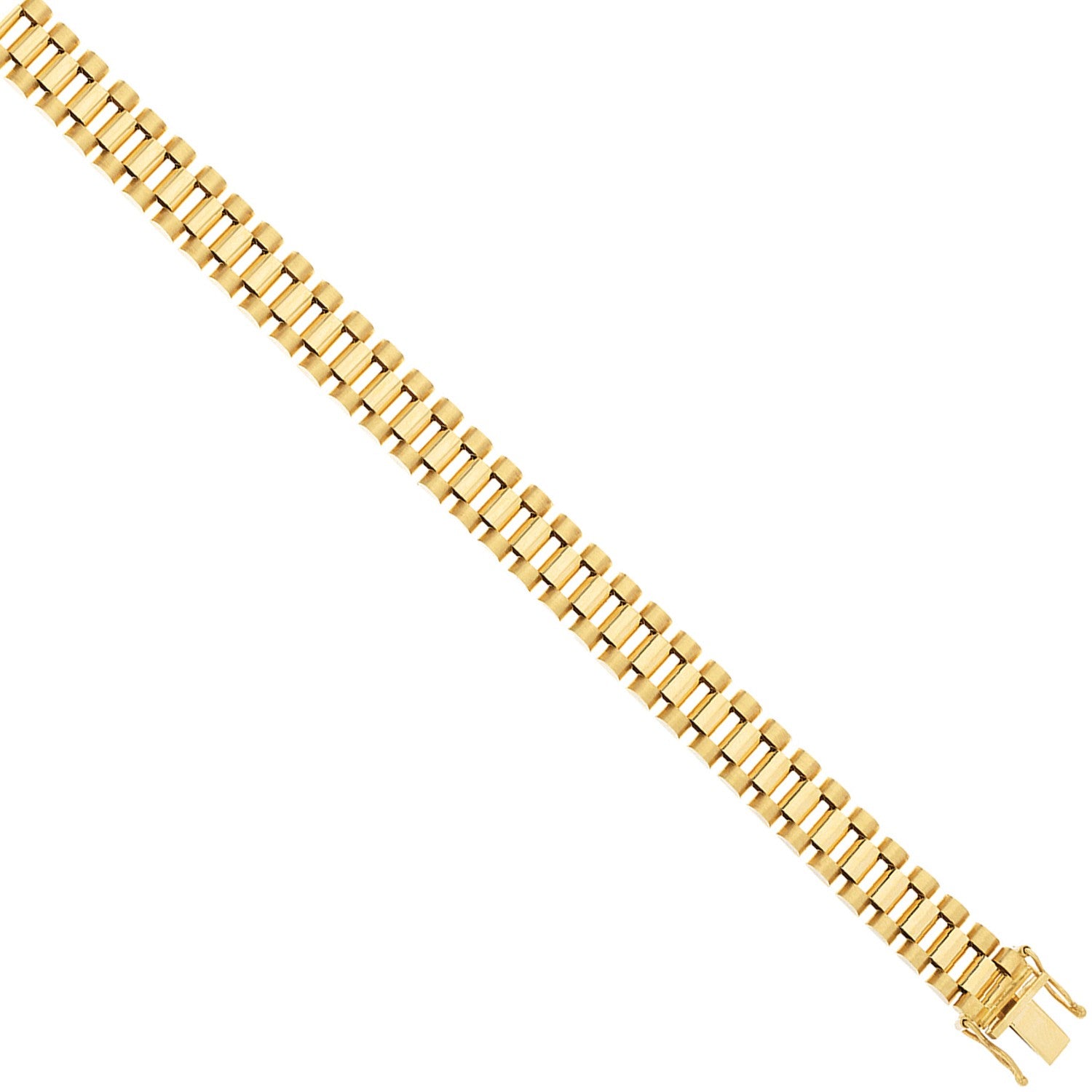 Yellow Gold Fancy Link Ladies-Gents Bracelet