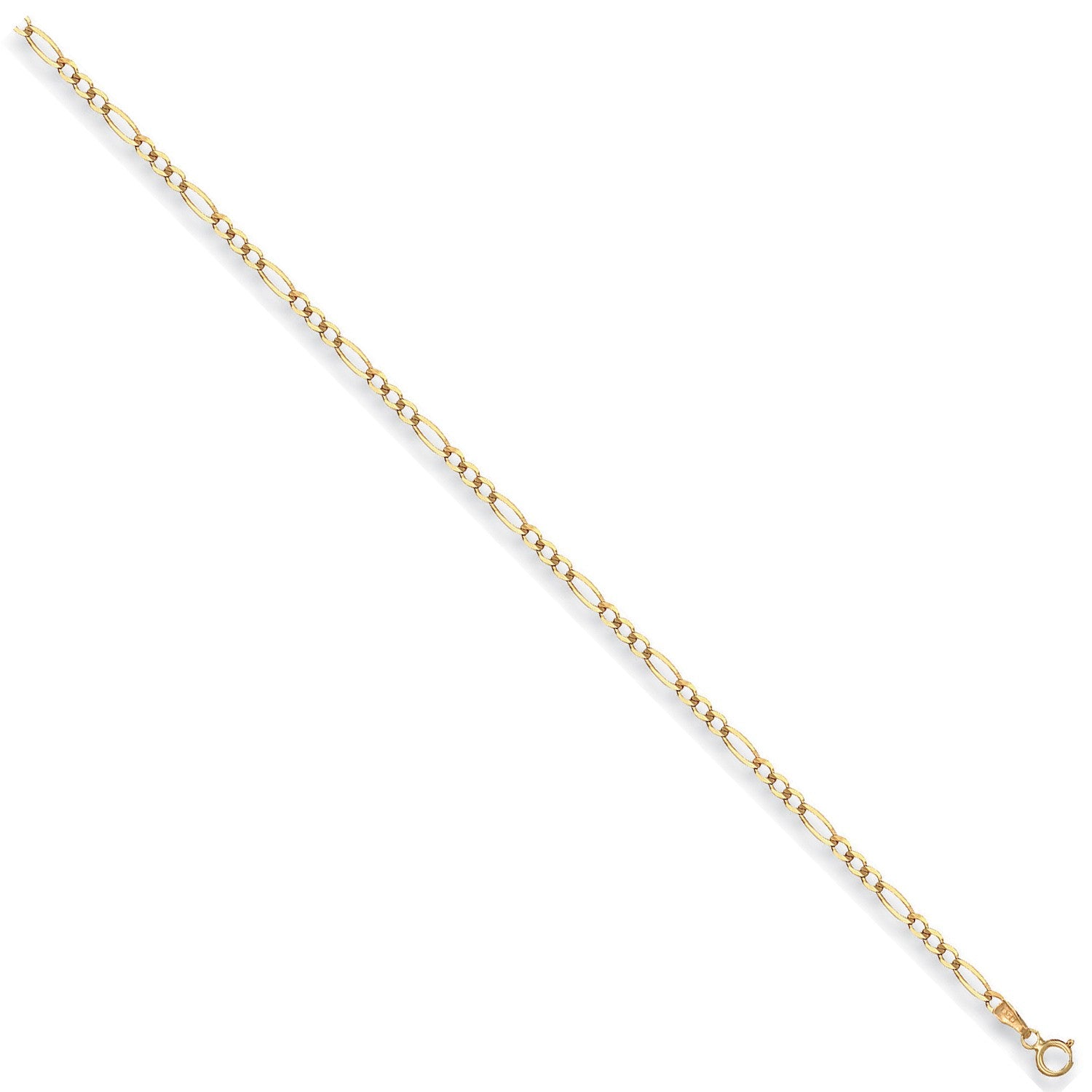 Yellow Gold 2.7mm Economy Figaro Chain