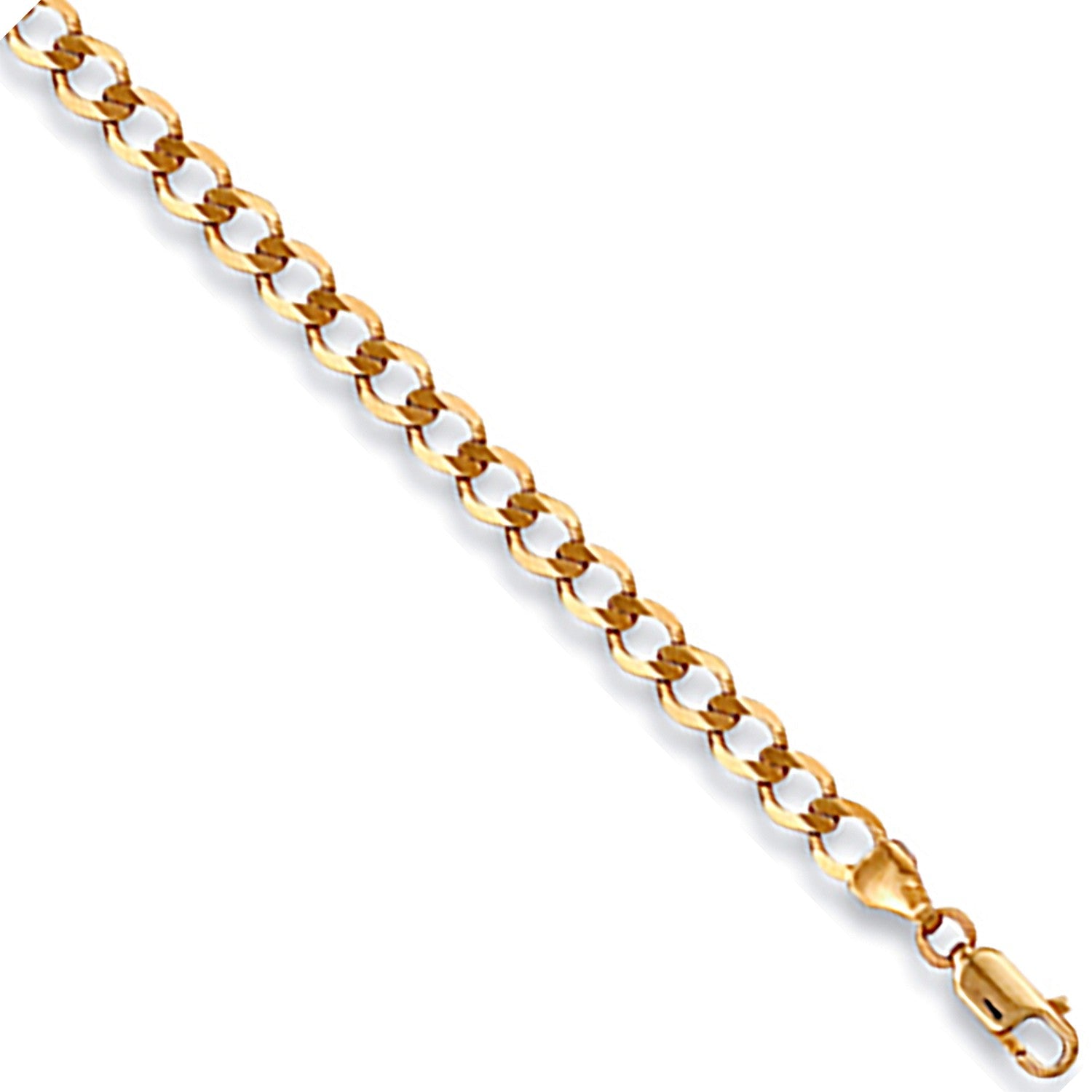 Yellow Gold 4.2mm Economy Curb Chain