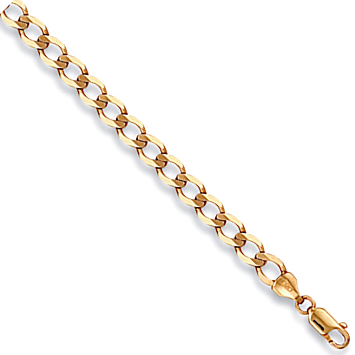 Yellow Gold 5.2mm Economy Curb Chain