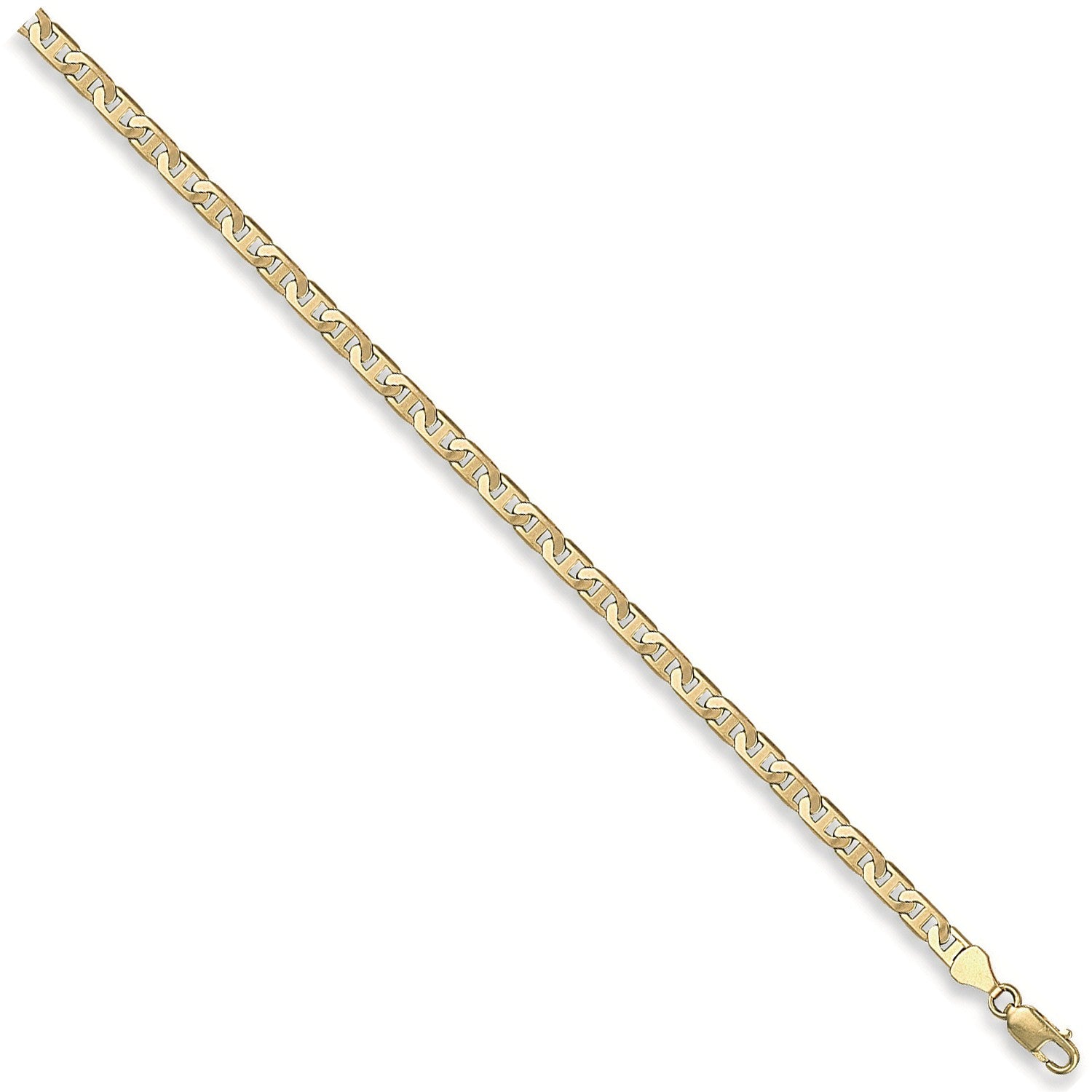 Yellow Gold 4.4mm Flat Anchor Chain