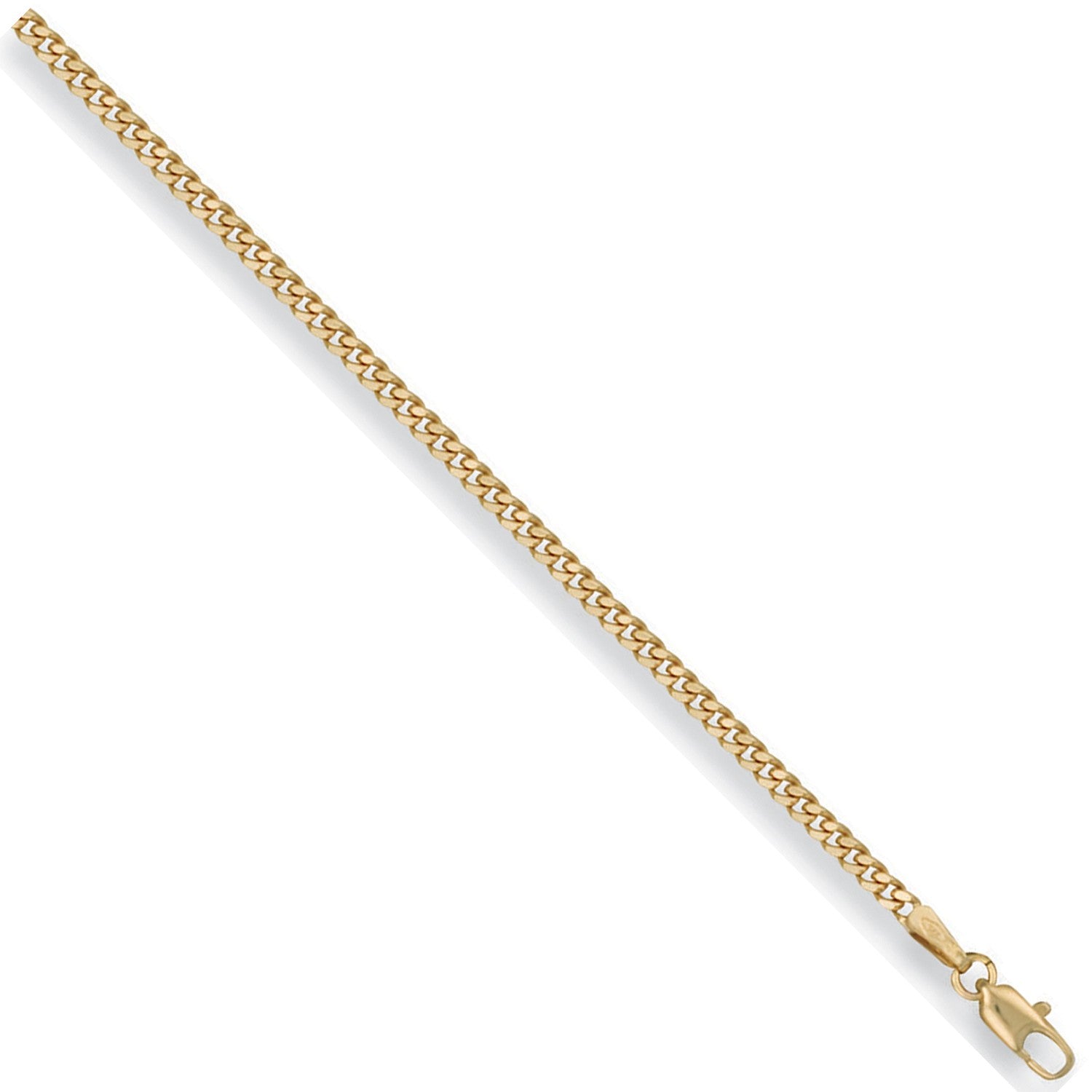 Yellow Gold 2.4mm Traditional Classic Curb Chain