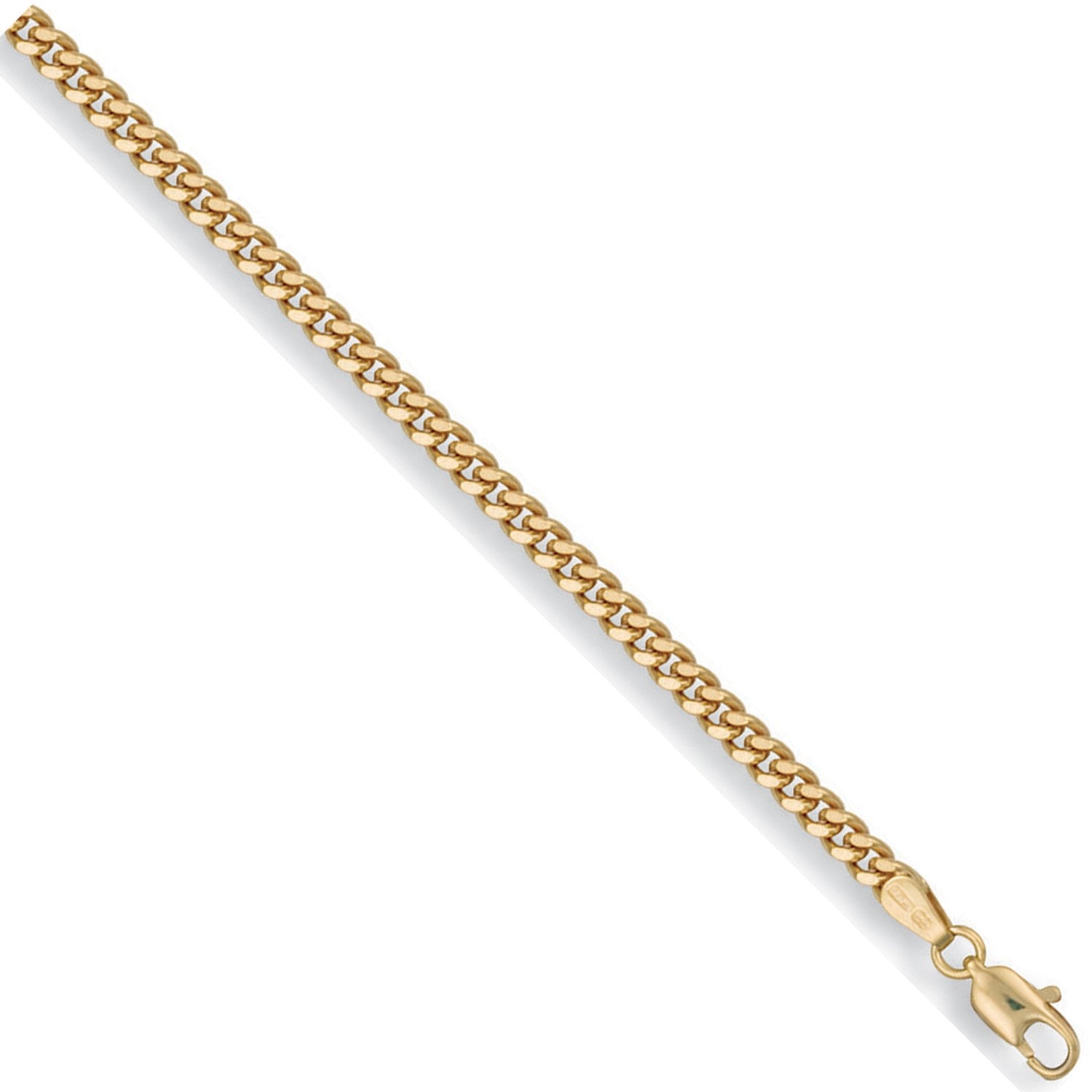 Yellow Gold 3.6mm Traditional Classic Curb Chain