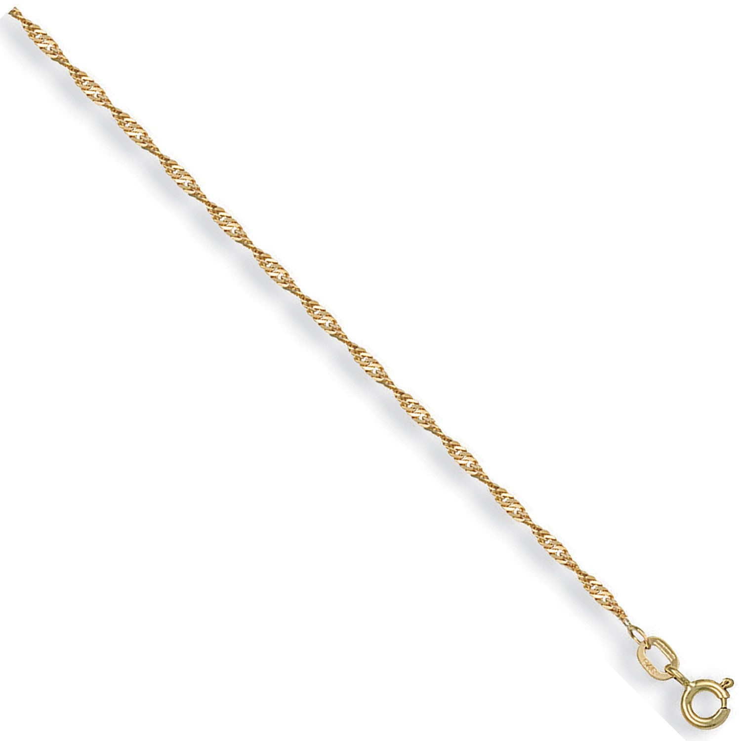 Yellow Gold 1.6mm Singapore Chain