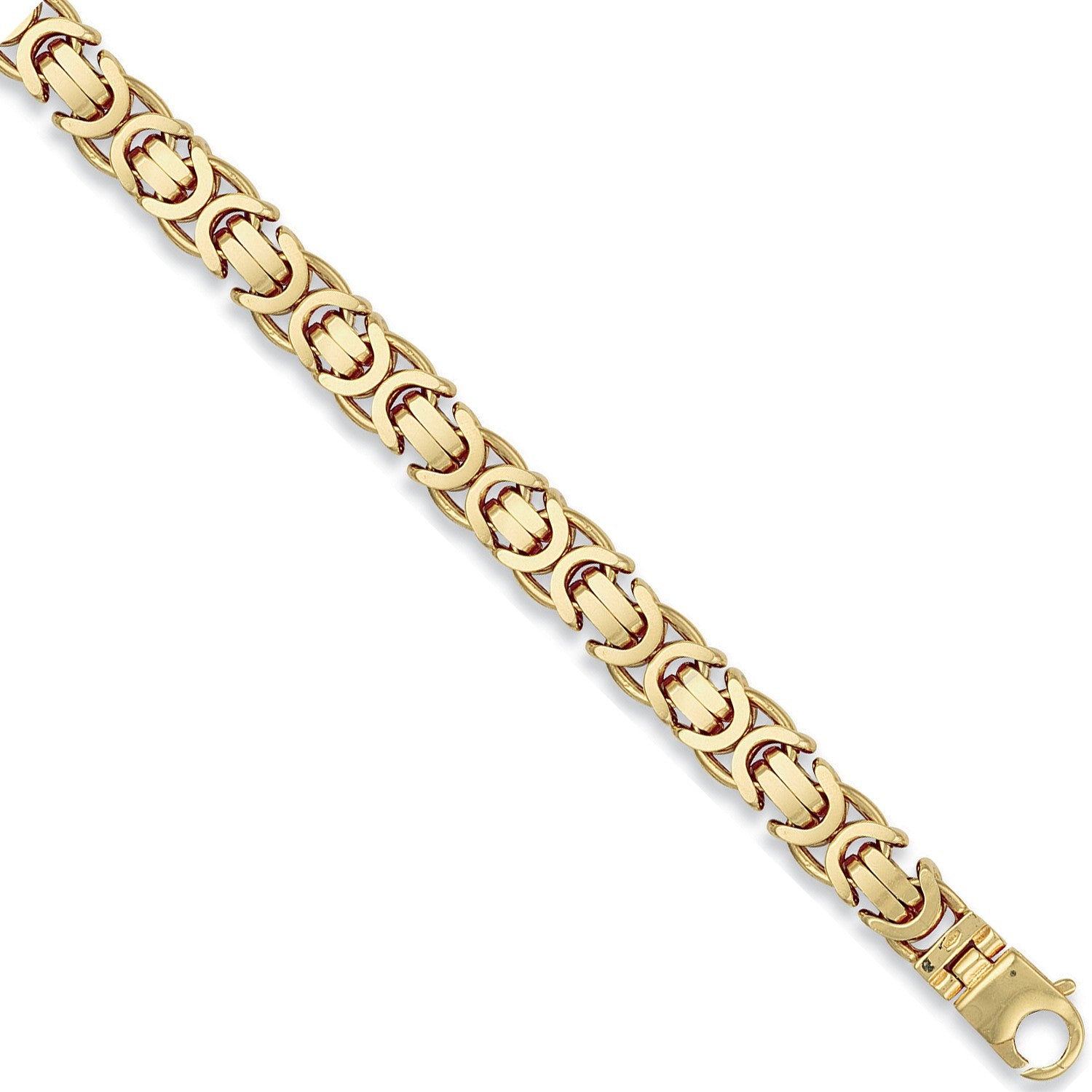 Yellow Gold 11.5mm Byzantine Chain