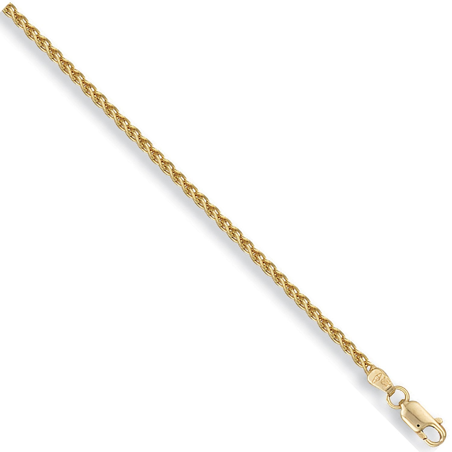 Yellow Gold 2.4mm Spiga Chain