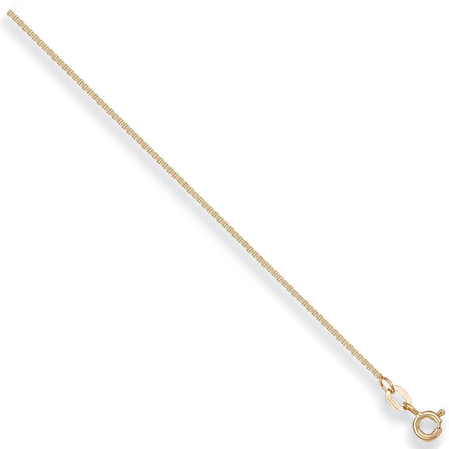 Yellow Gold 0.9mm Box Chain