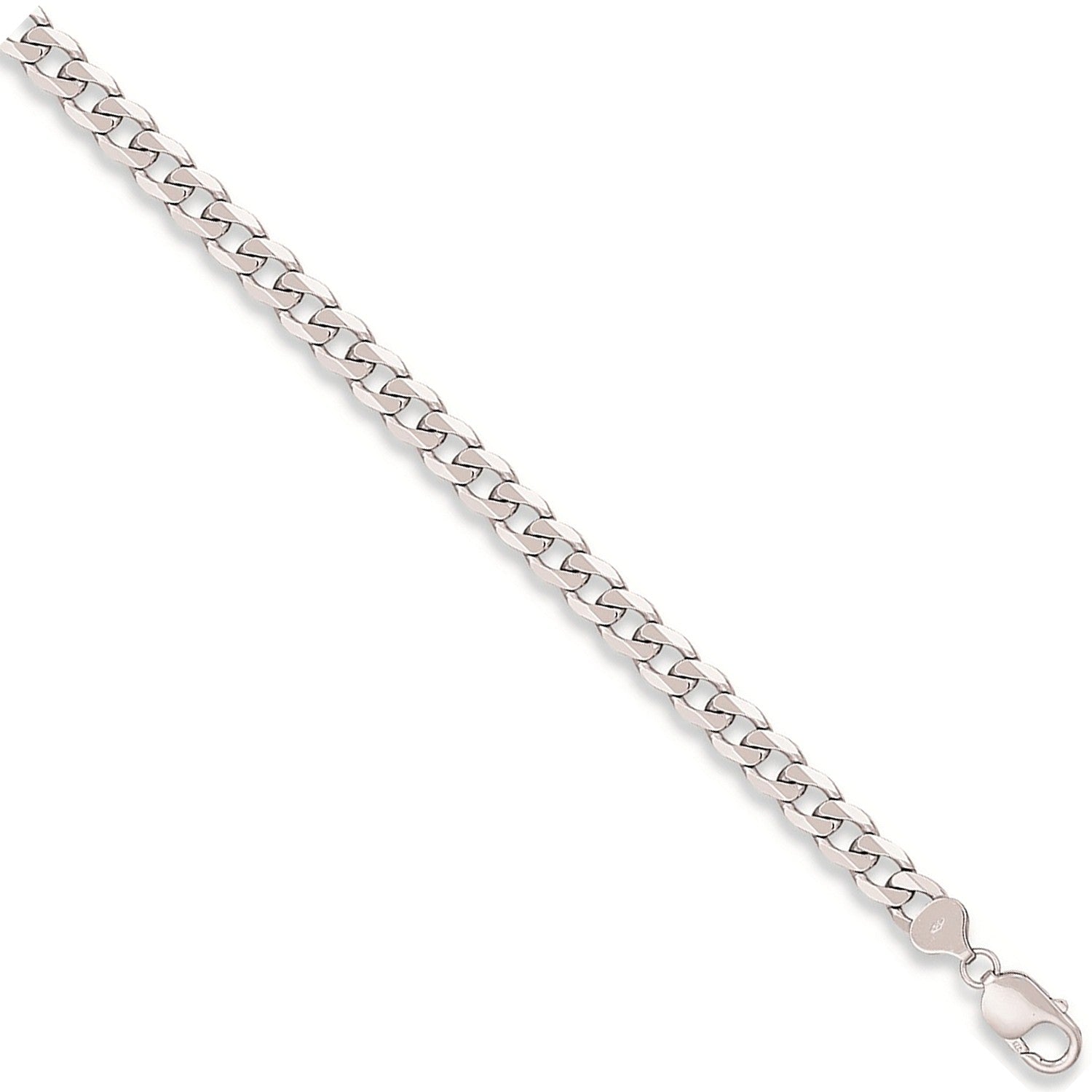 White Gold 5.5mm Curb Chain