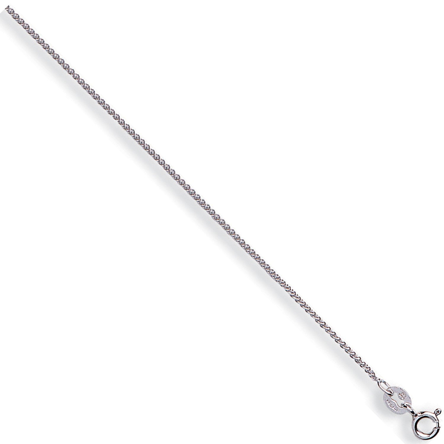 White Gold 1.0mm Spiga Chain