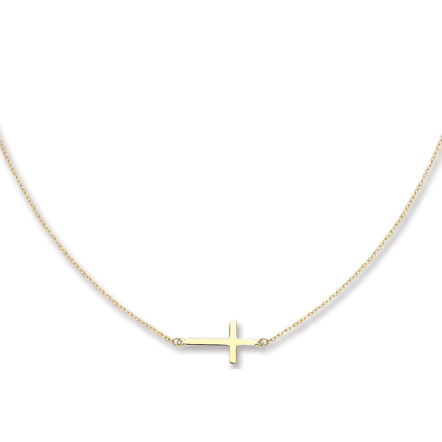 Yellow Gold Cross Chain