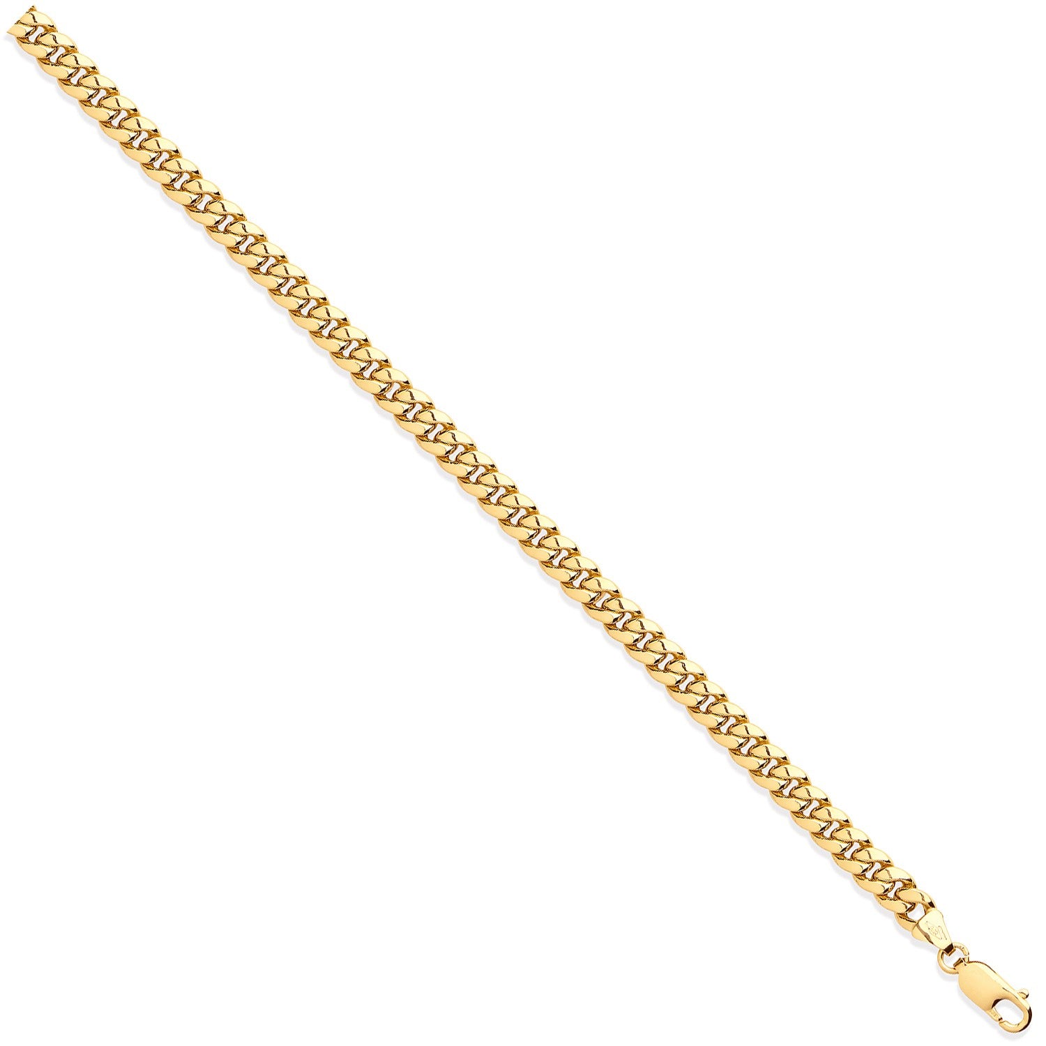 Yellow Gold 6.0mm Hollow Domed Curb Chain