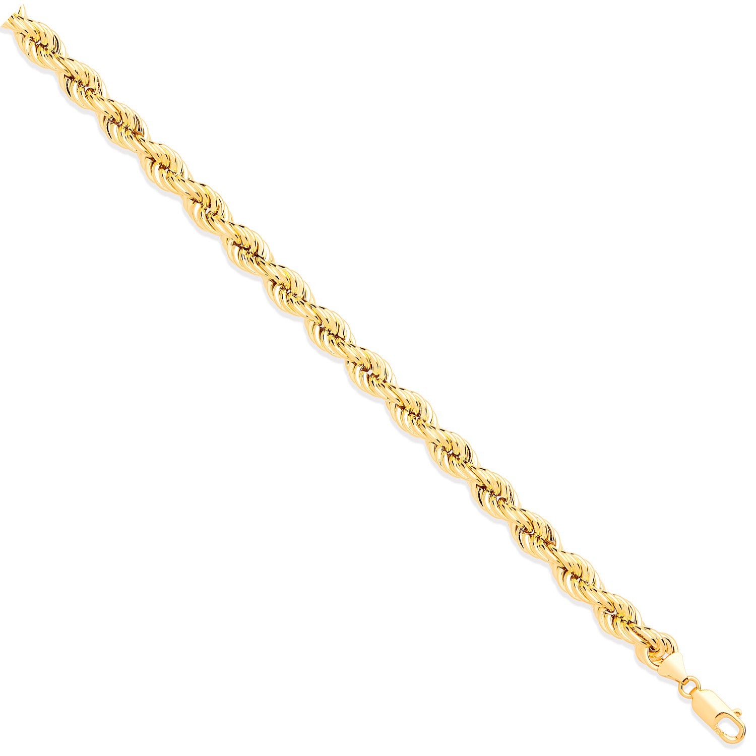 Yellow Gold 9.0mm Hollow Rope  Chain