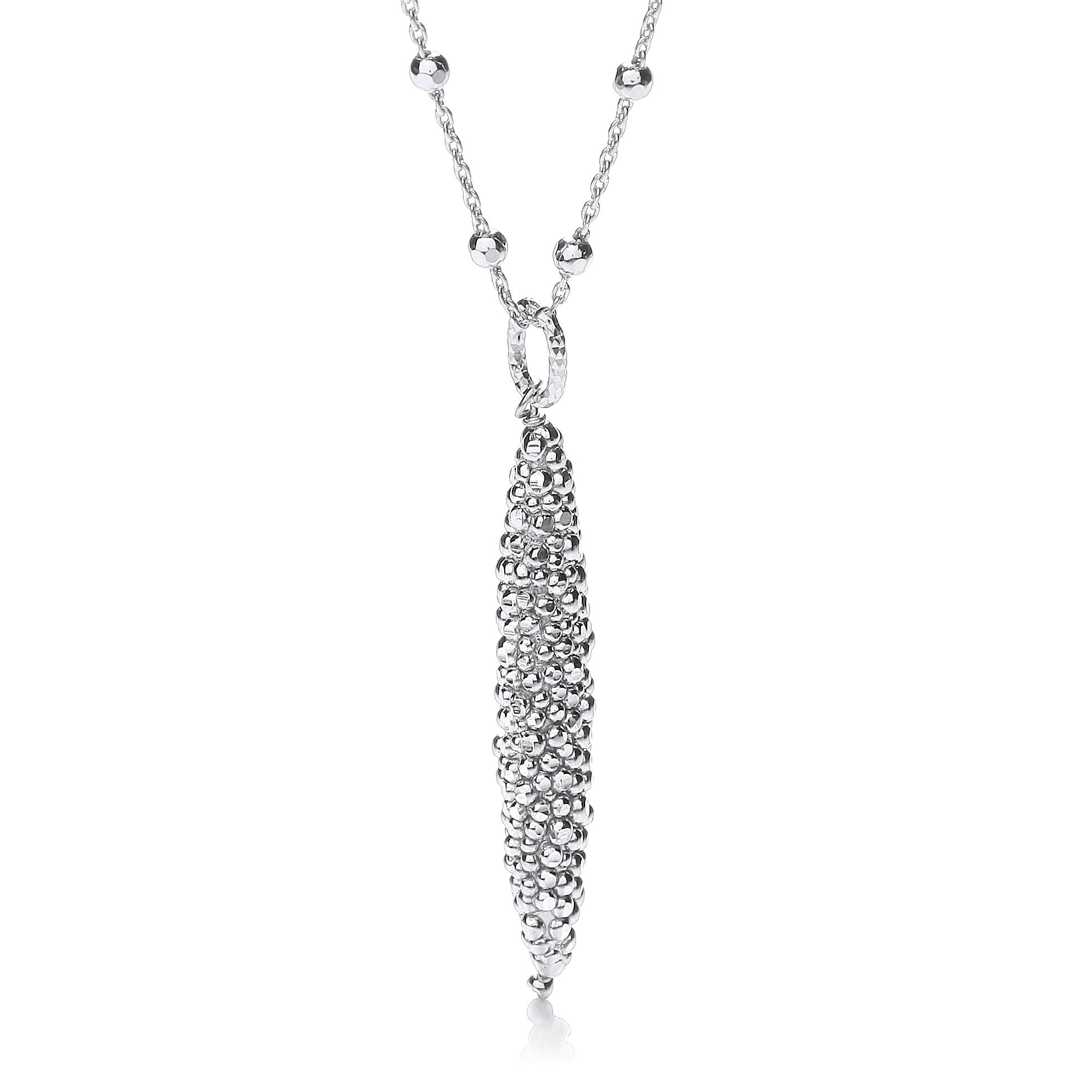 Corn Shape Grain Finish Necklace 17"-43cm