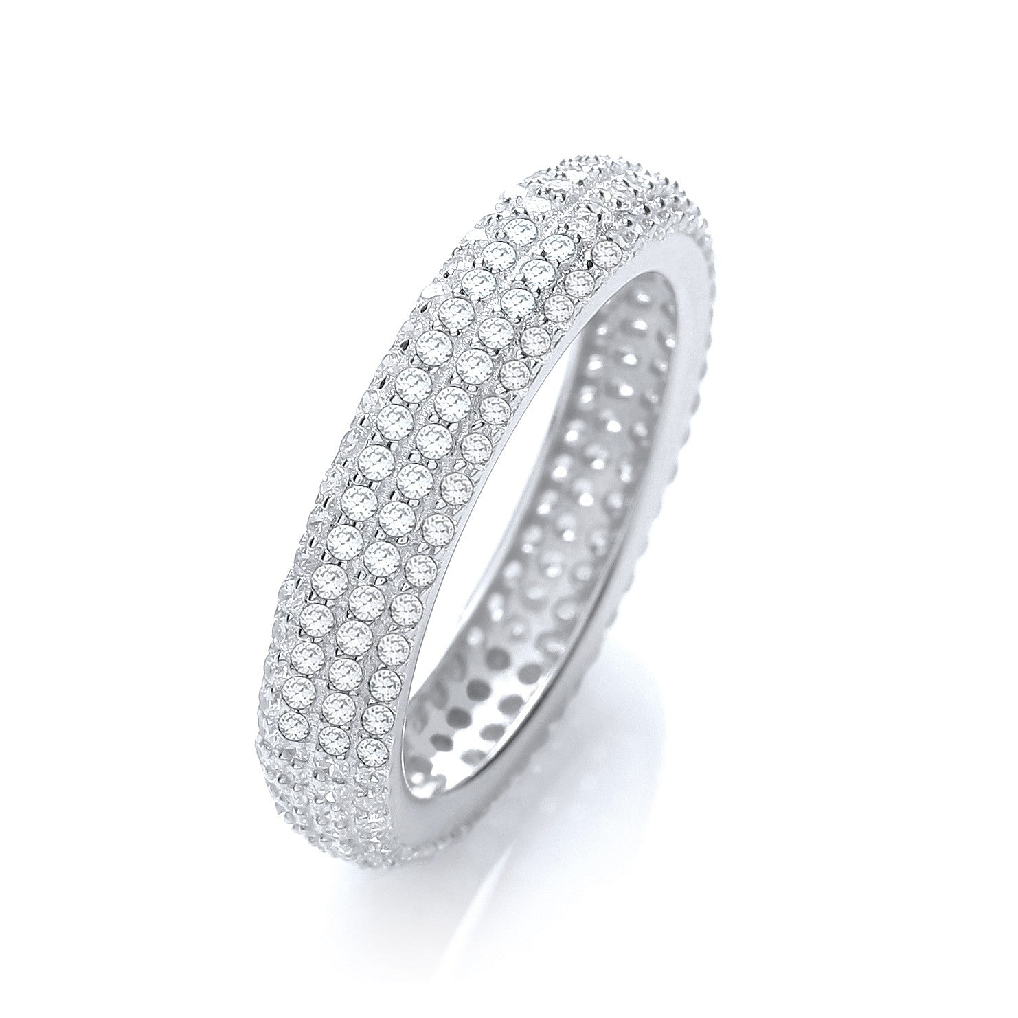 Micro Pave' Full ET Ring No Edge Cubic Zirconia