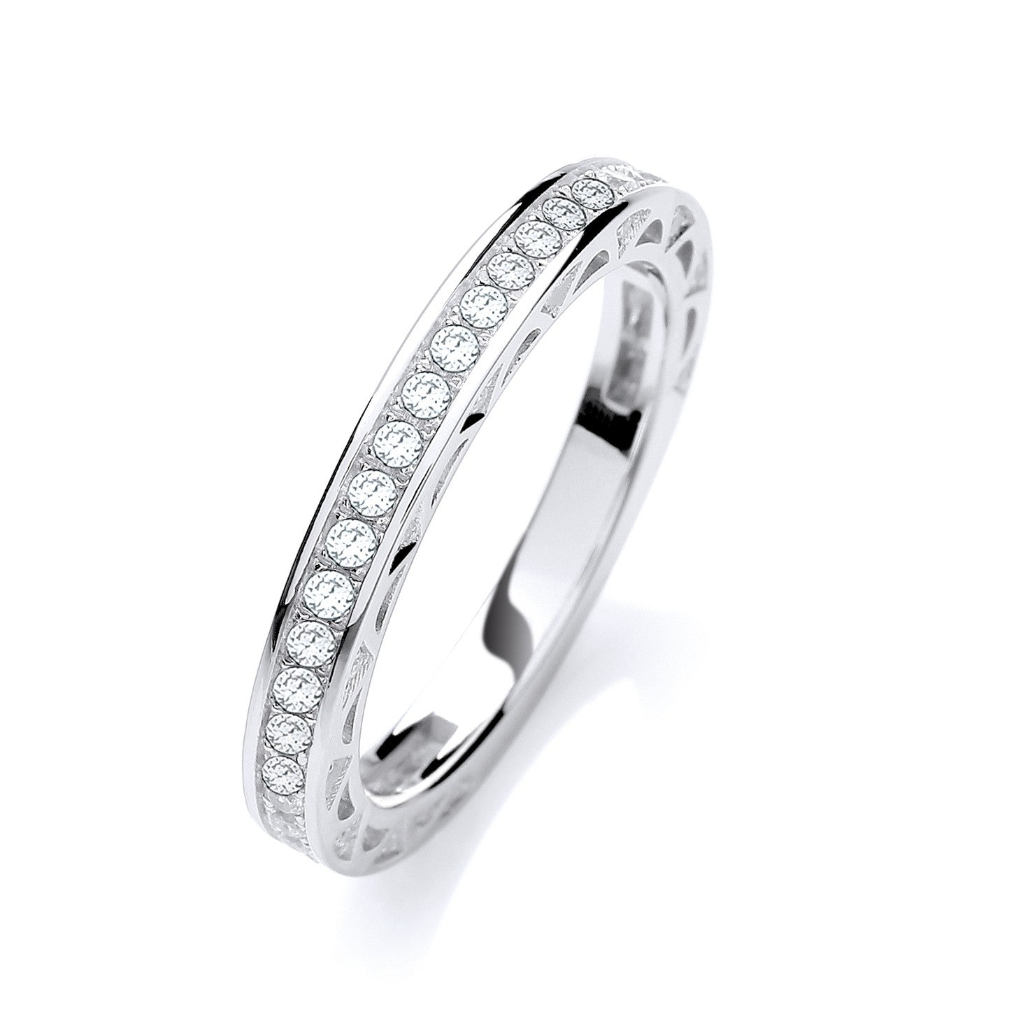 Micro Pave' 3-4 ET Ring Cubic Zirconia