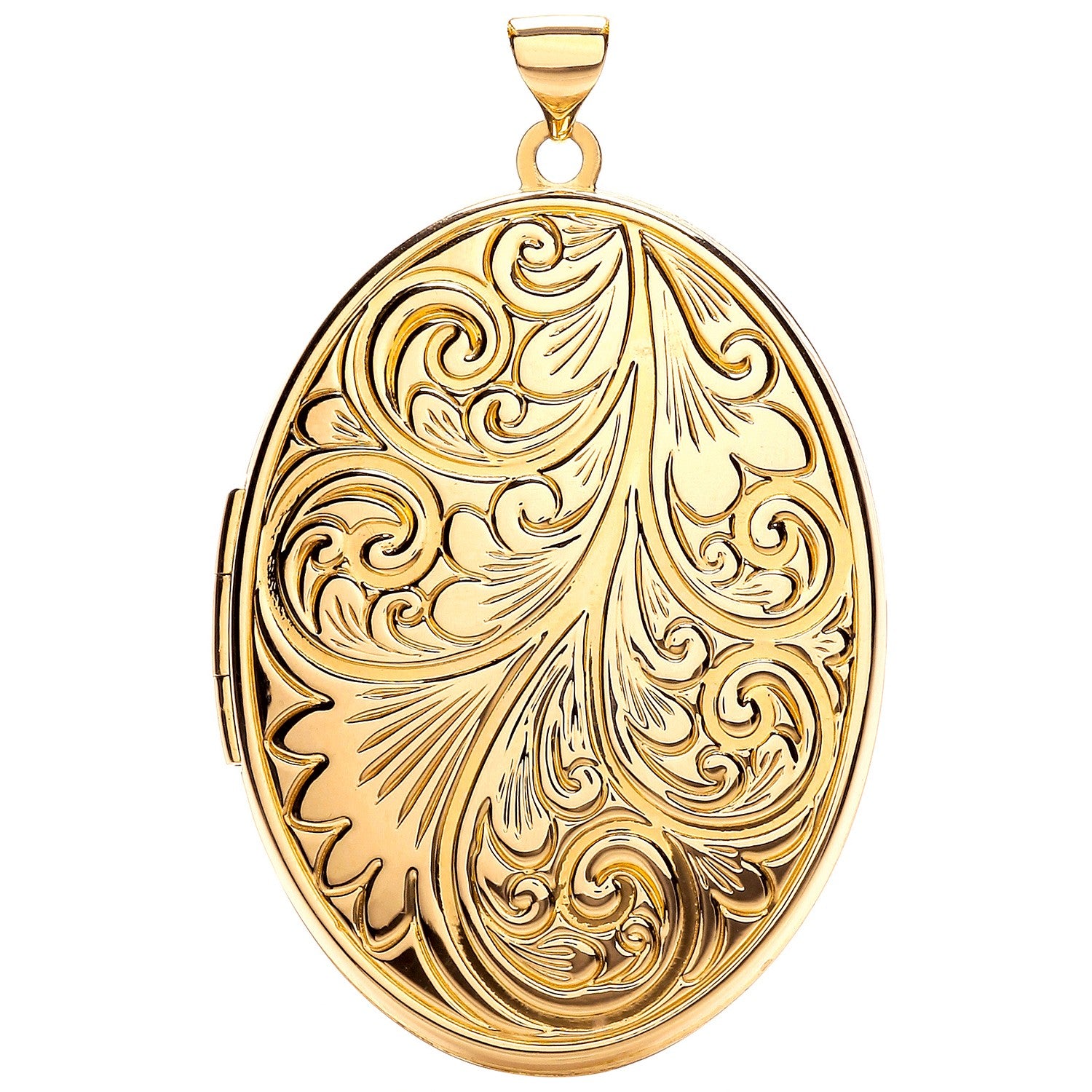 Yellow Gold Oval Shaped Family Locket