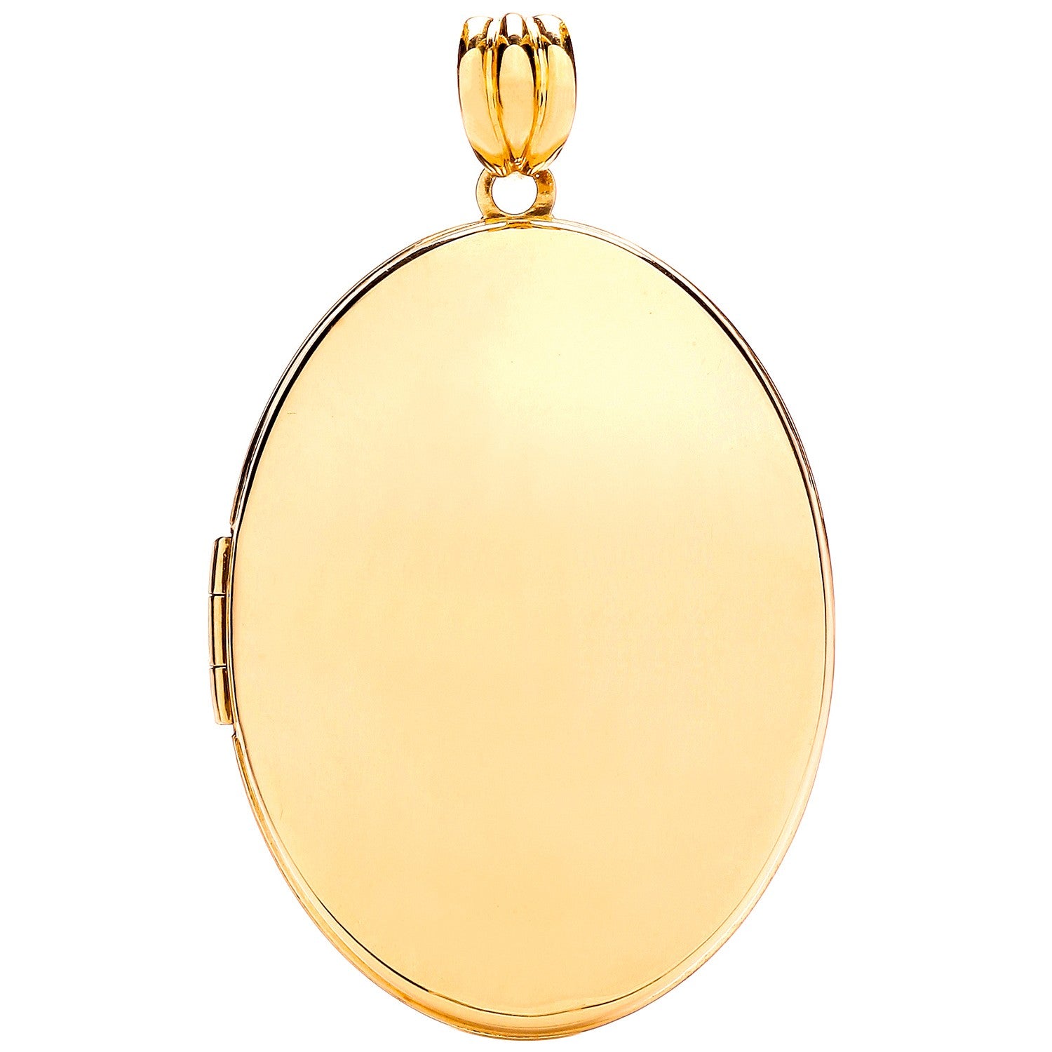 Yellow Gold Oval Plain Locket