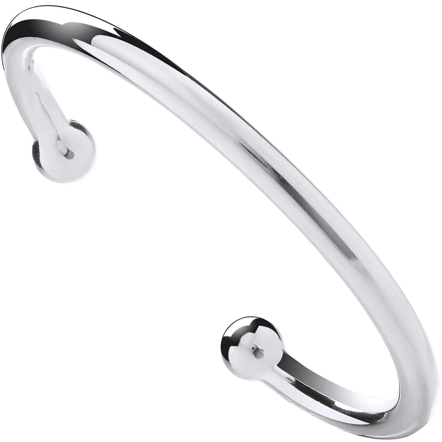 Silver 6mm Gents Torgue Bangle