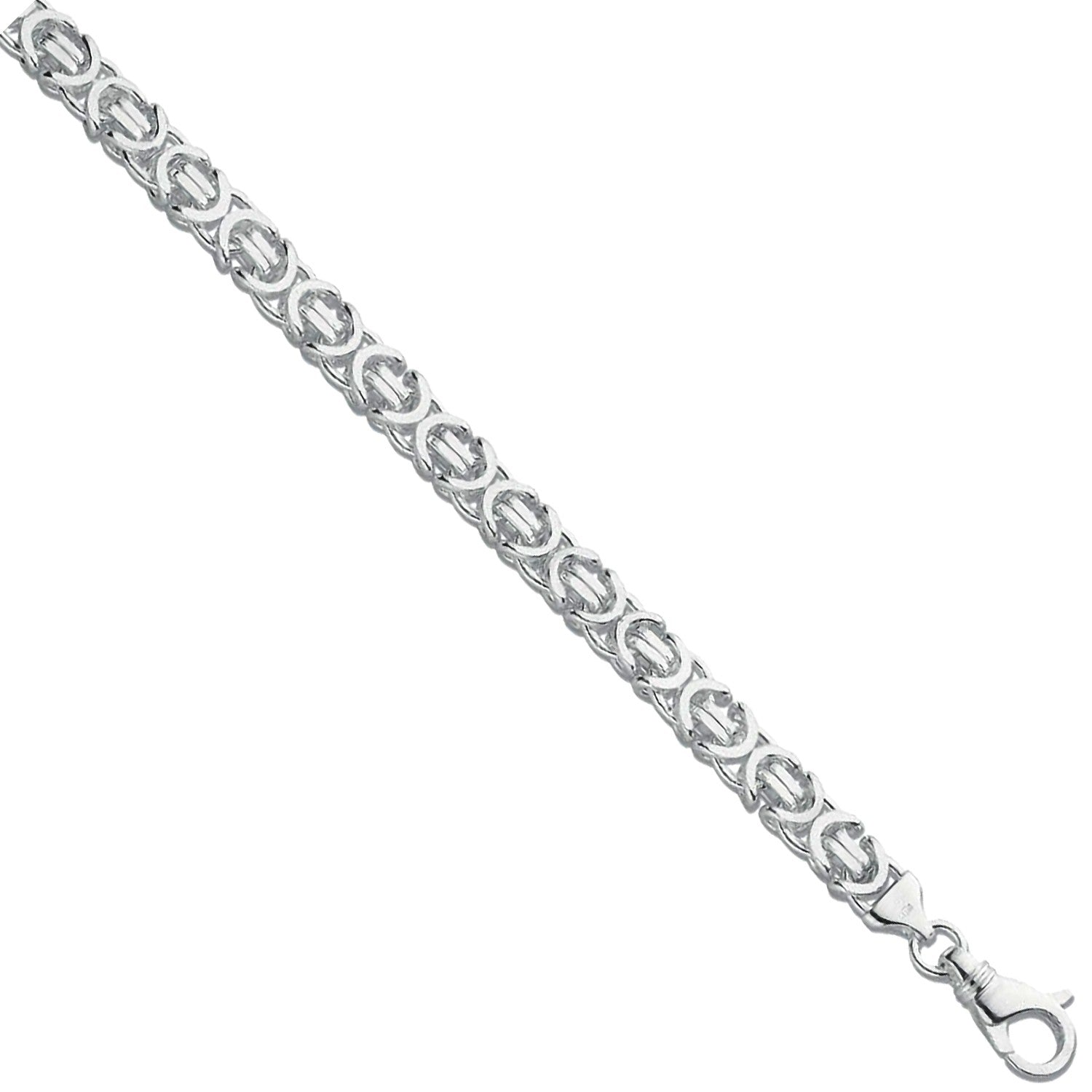 Silver Byzantine Gents 8" Bracelet
