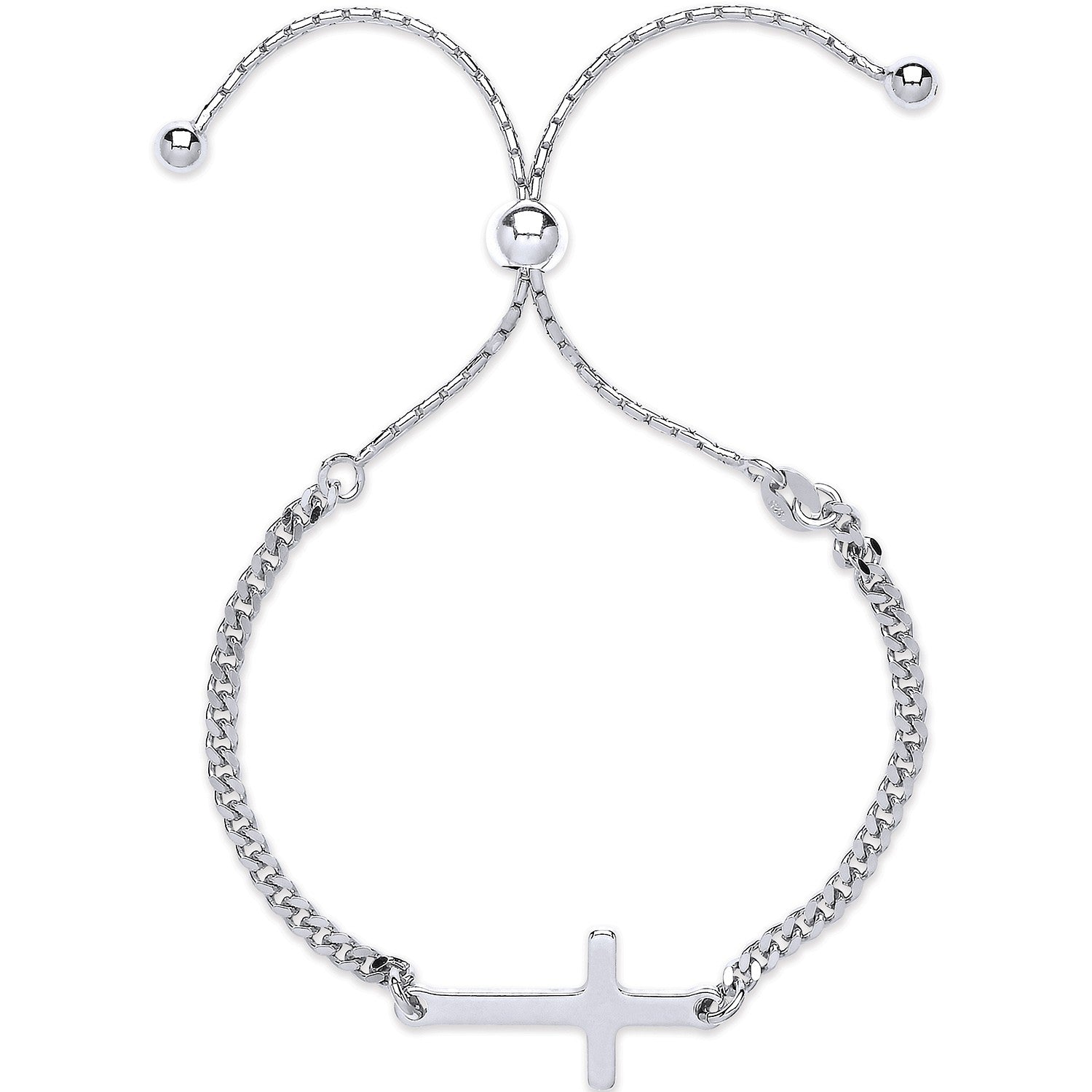 Silver Cross Friendship Ladies Bracelet