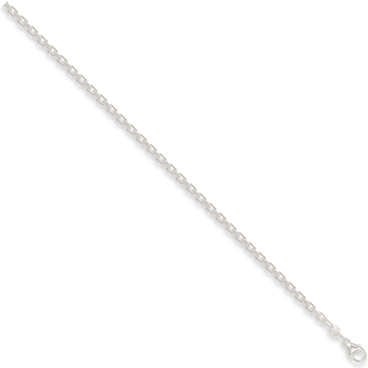 Silver 3.2mm Diamond Cut Belcher Chain