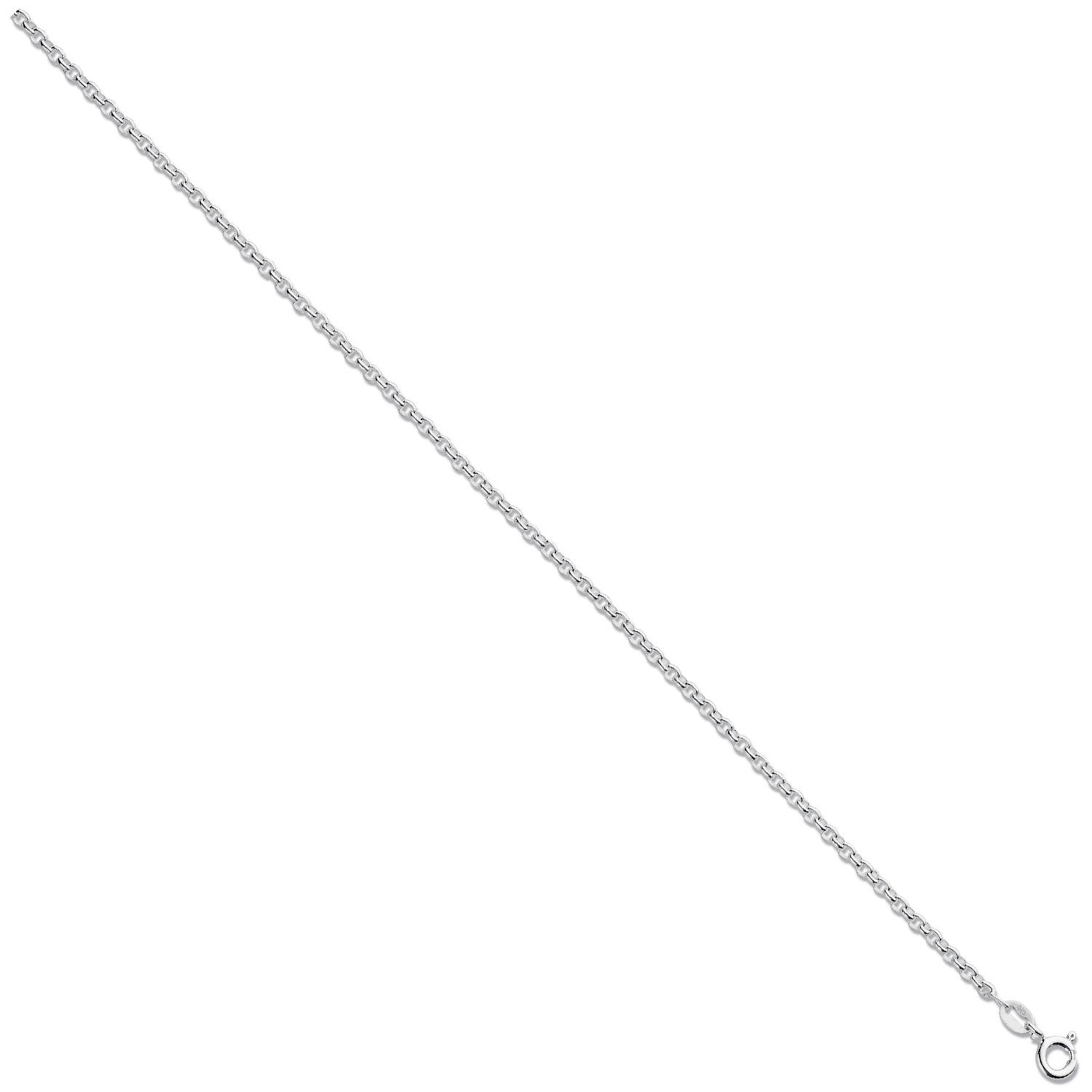 Silver 2.4mm Round Belcher Chain