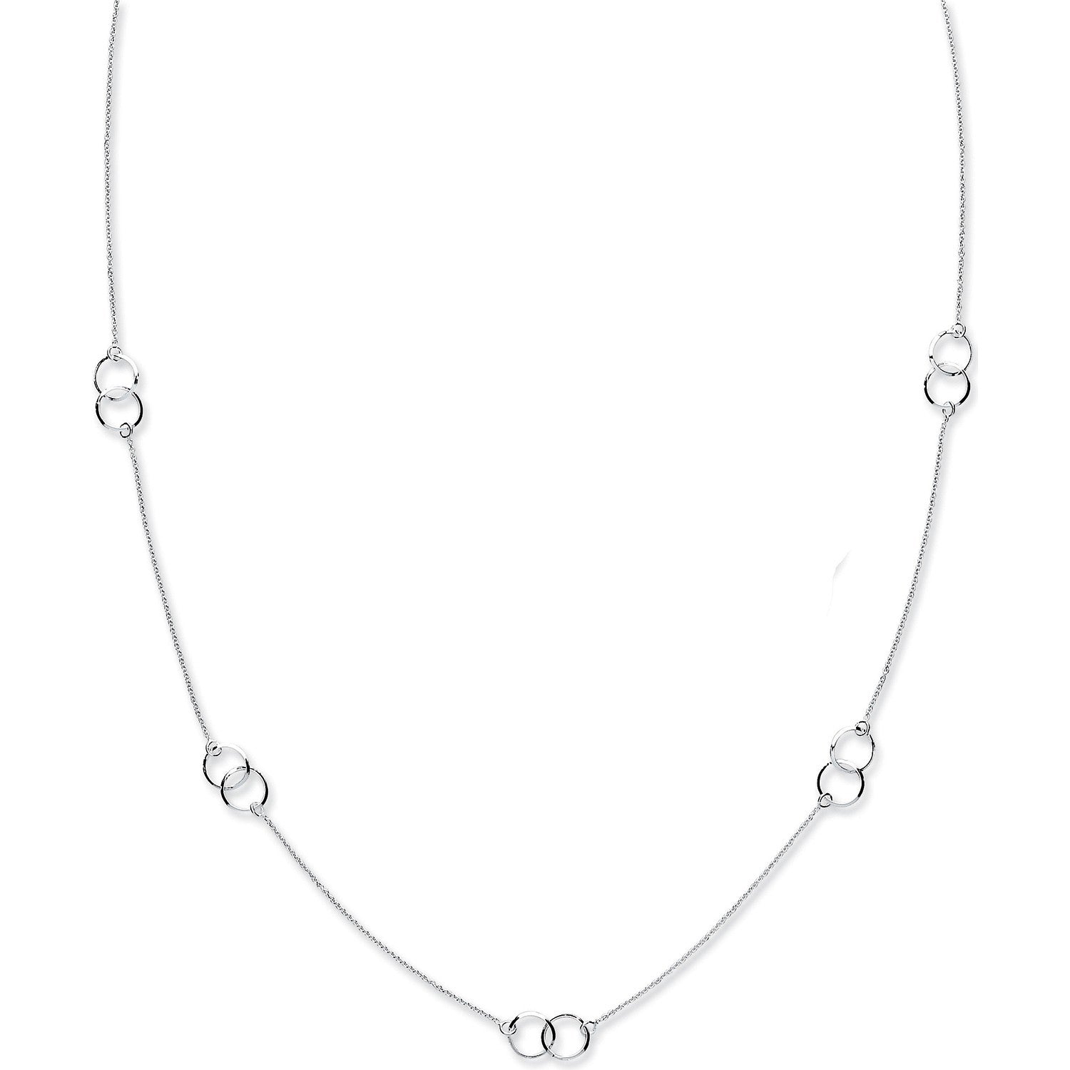 Silver Fancy Chain 34"