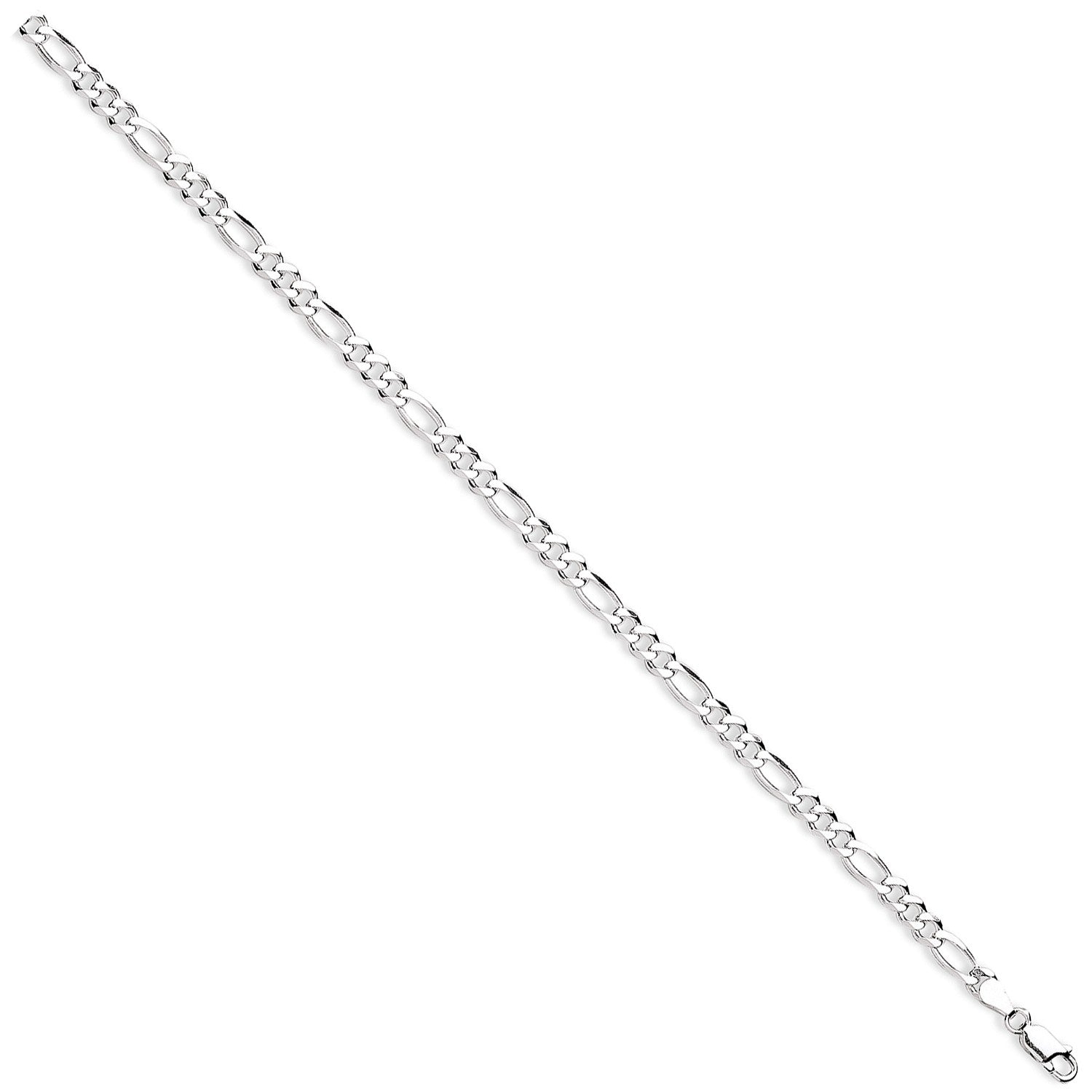 Silver 5mm Figaro Chains-Bracelets