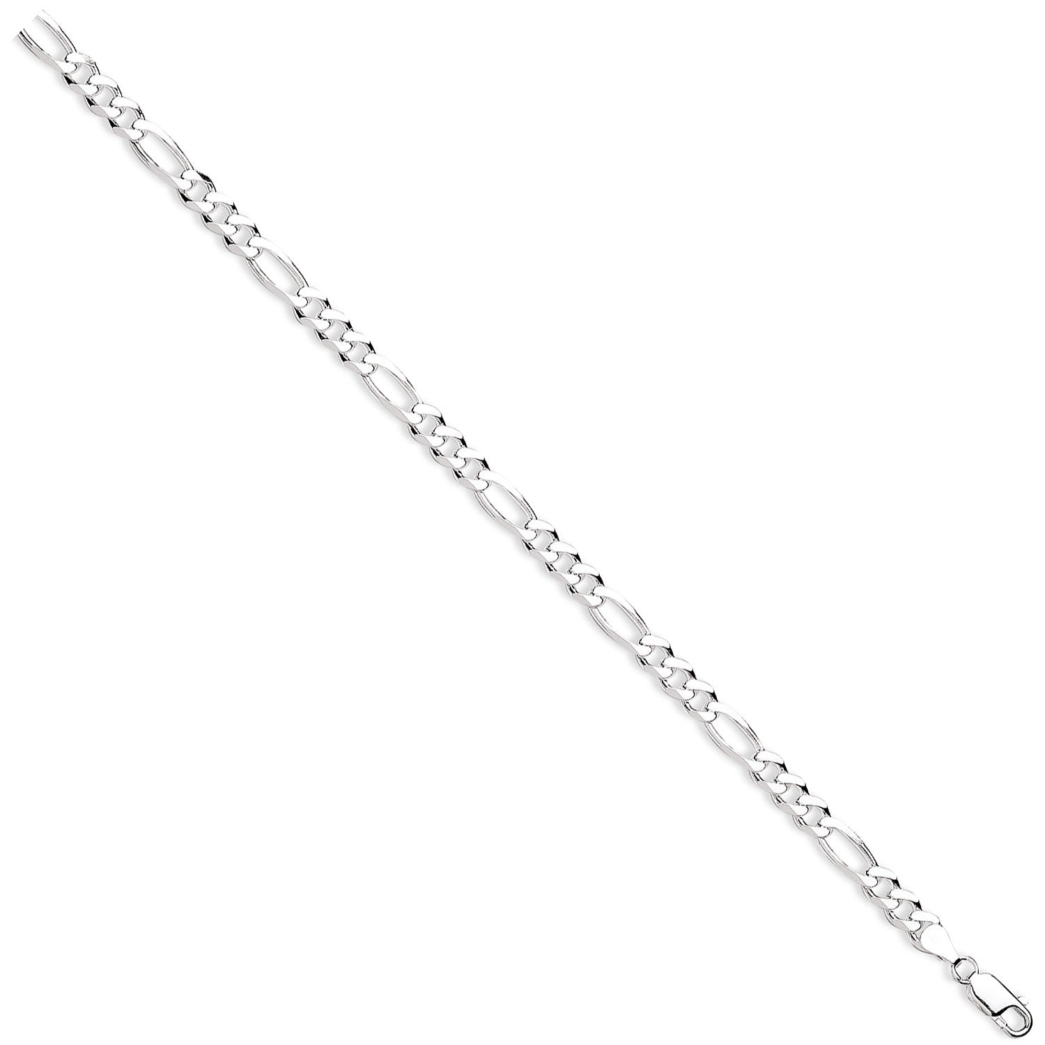 Silver 6mm Figaro Chains-Bracelets