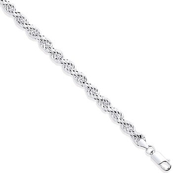 Silver 6.5mm Rope Chain