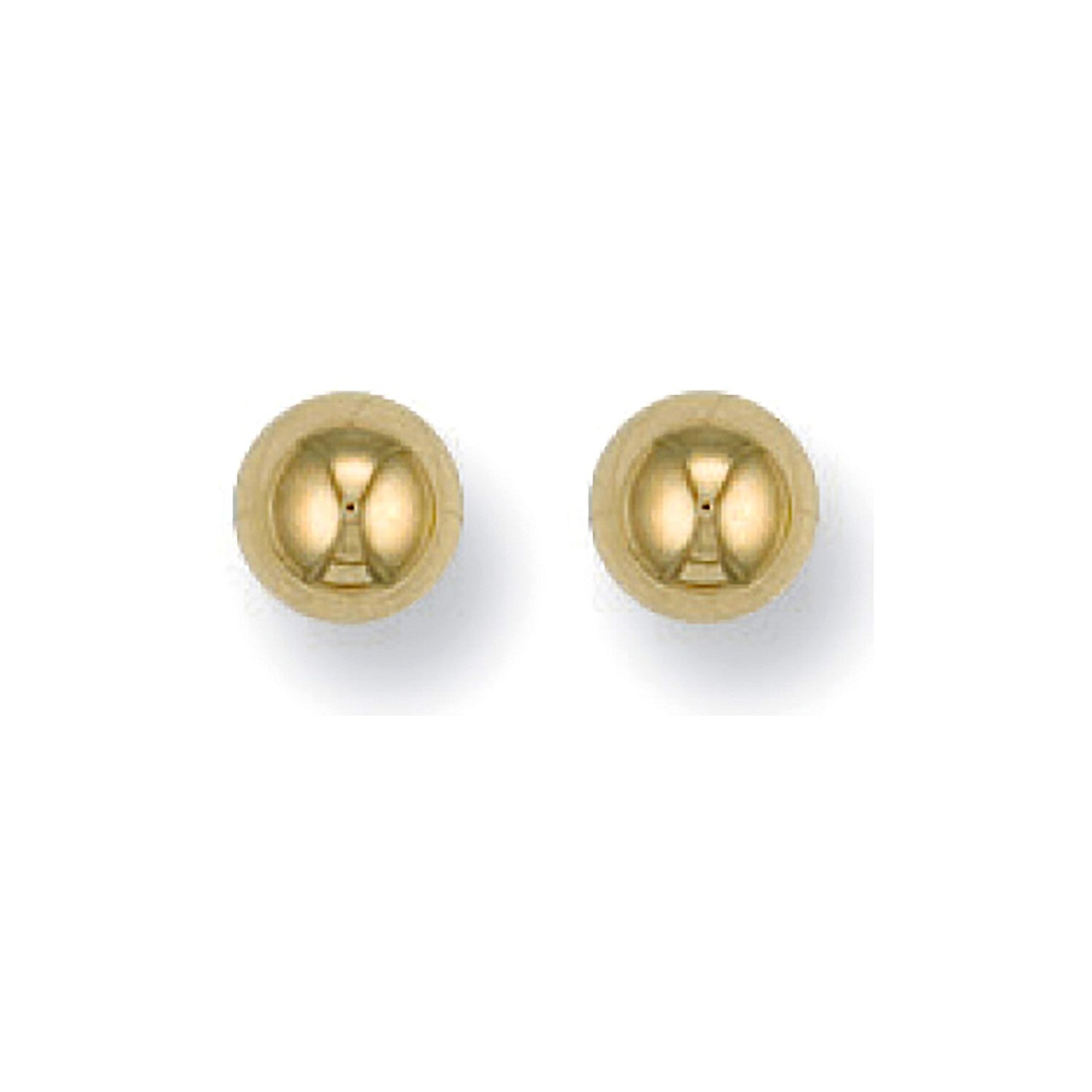 9ct Yellow Gold 5mm Ball Studs