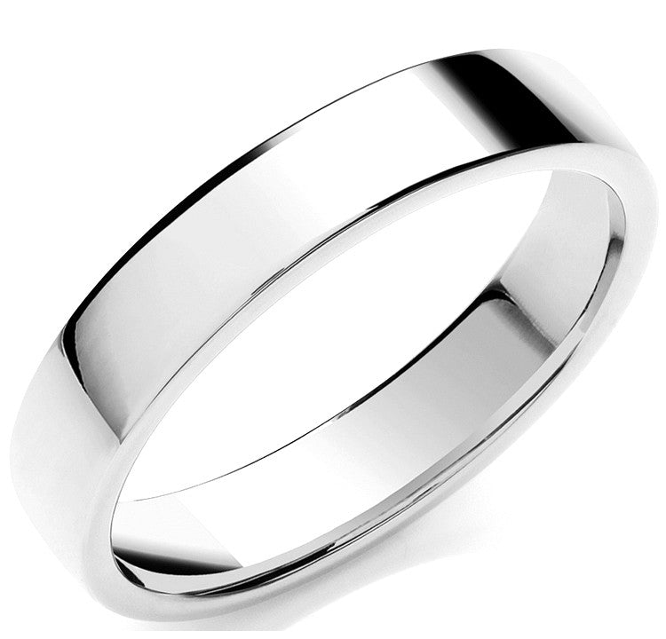 4mm Premium Soft Court Shape Wedding Band