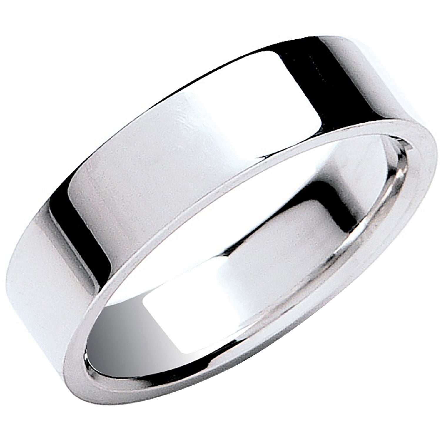 6mm Premium Flat Court Shape Wedding Band