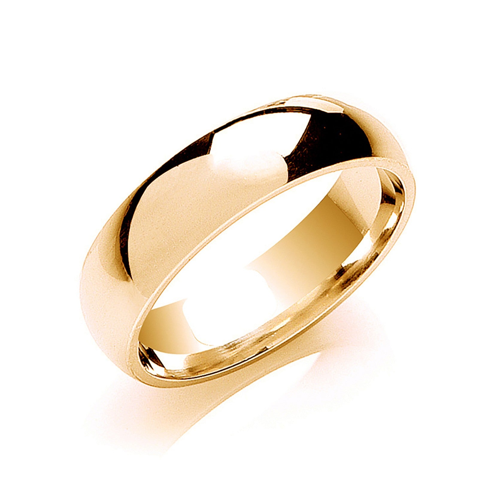 6mm Court Shape Wedding Band