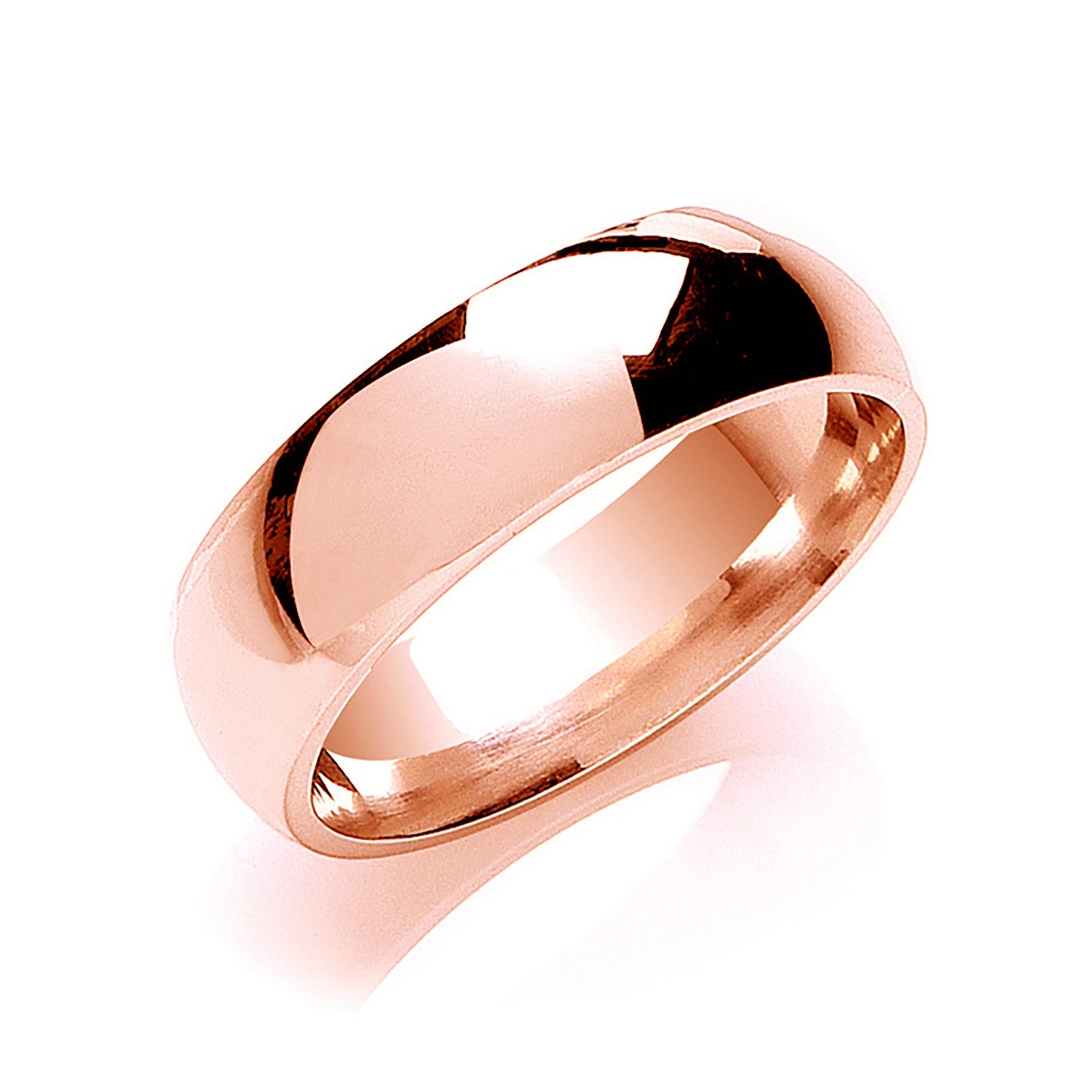 7mm Court Shape Wedding Band