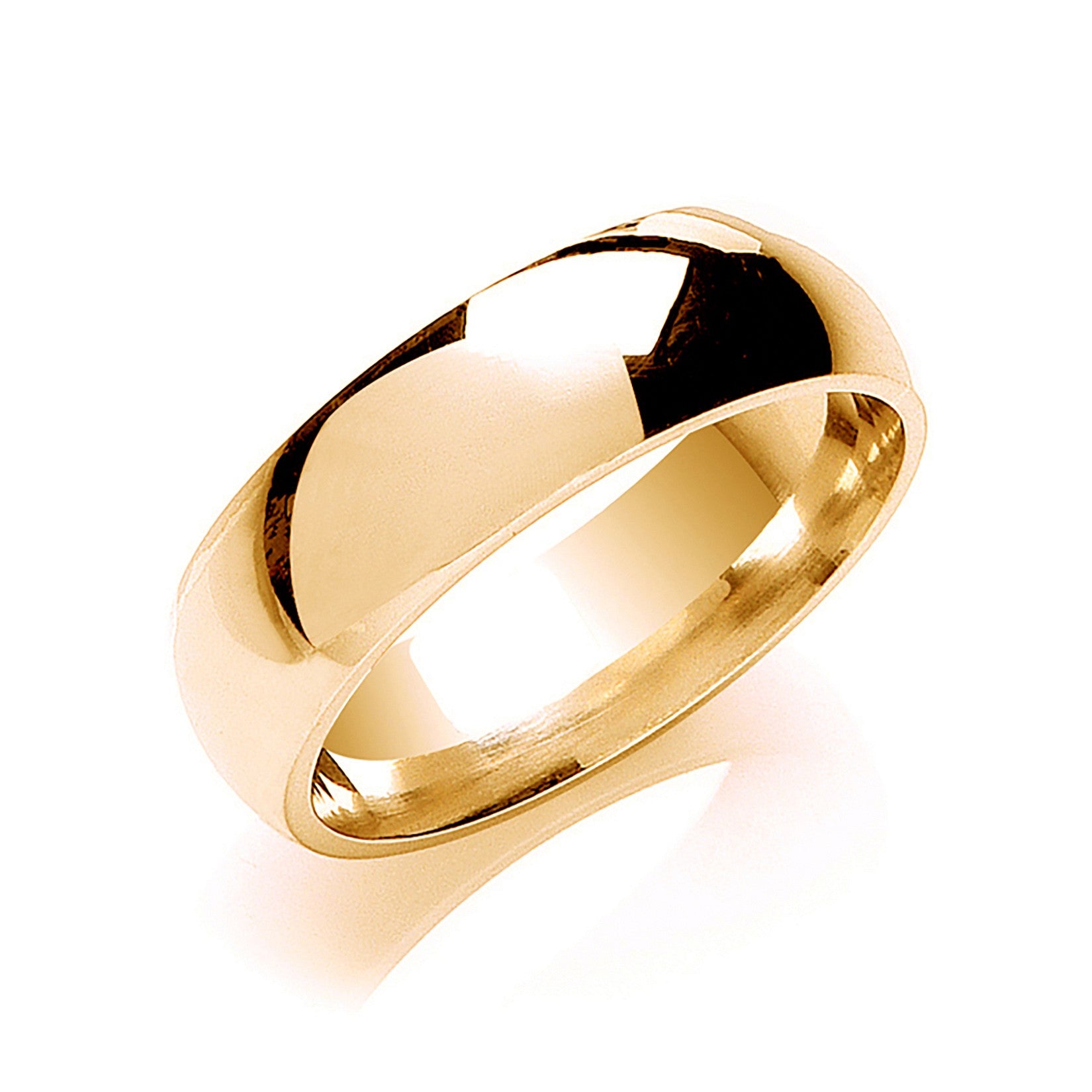 7mm Court Shape Wedding Band