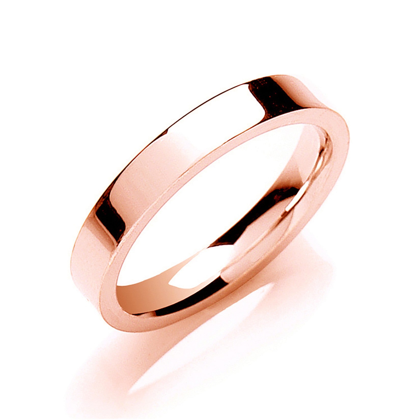 3mm Flat Court Shape Wedding Band