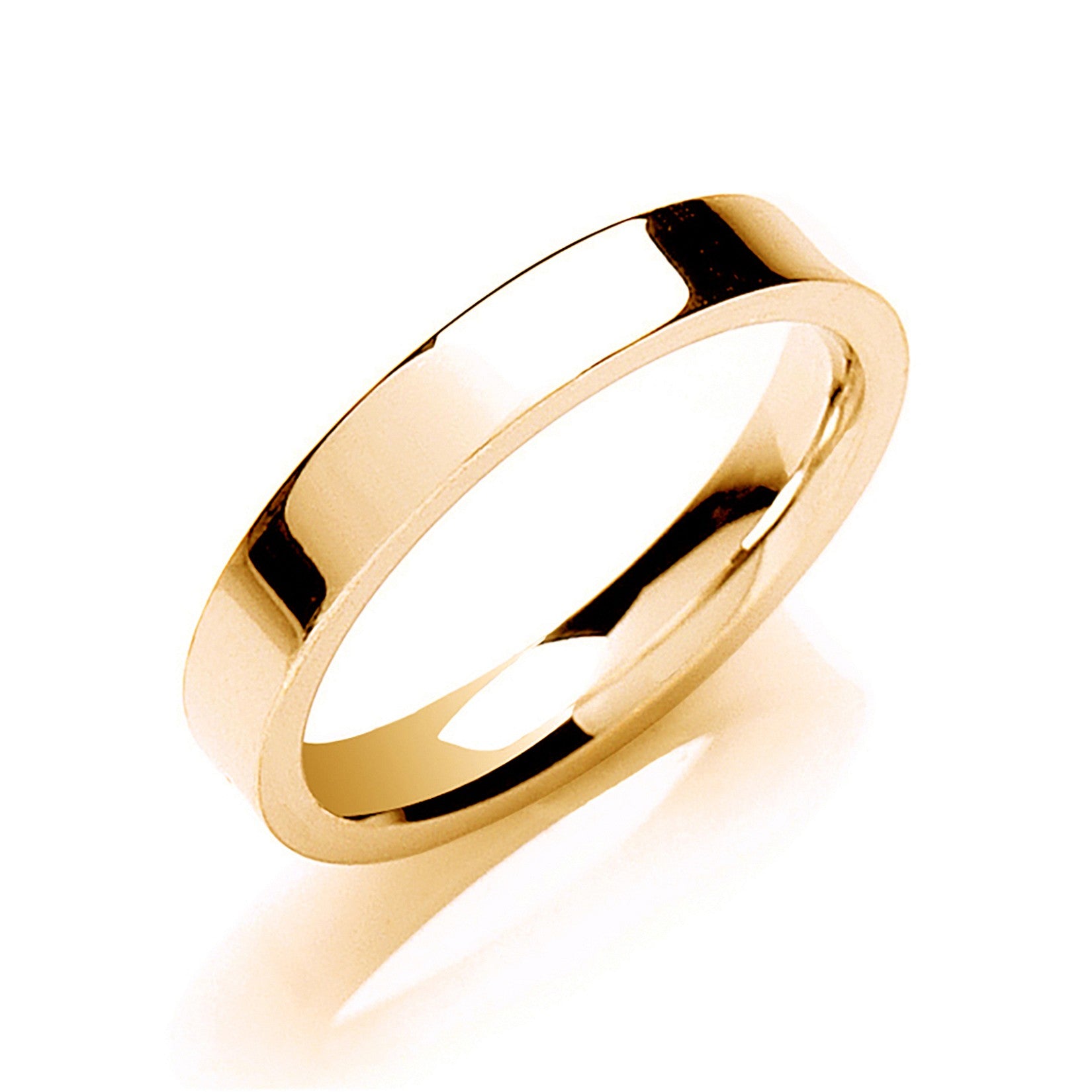 3mm Flat Court Shape Wedding Band