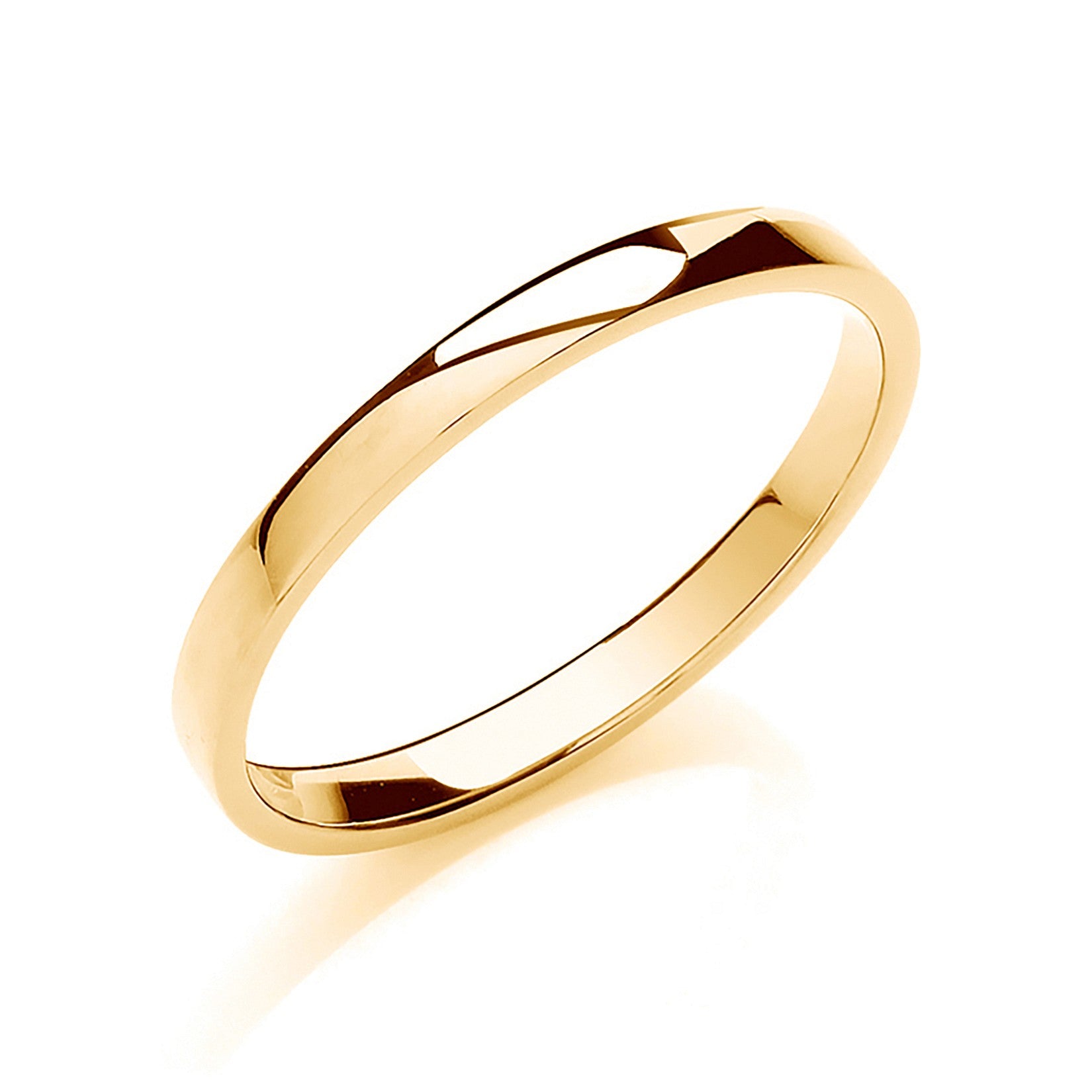 2mm Soft Court Shape Wedding Band