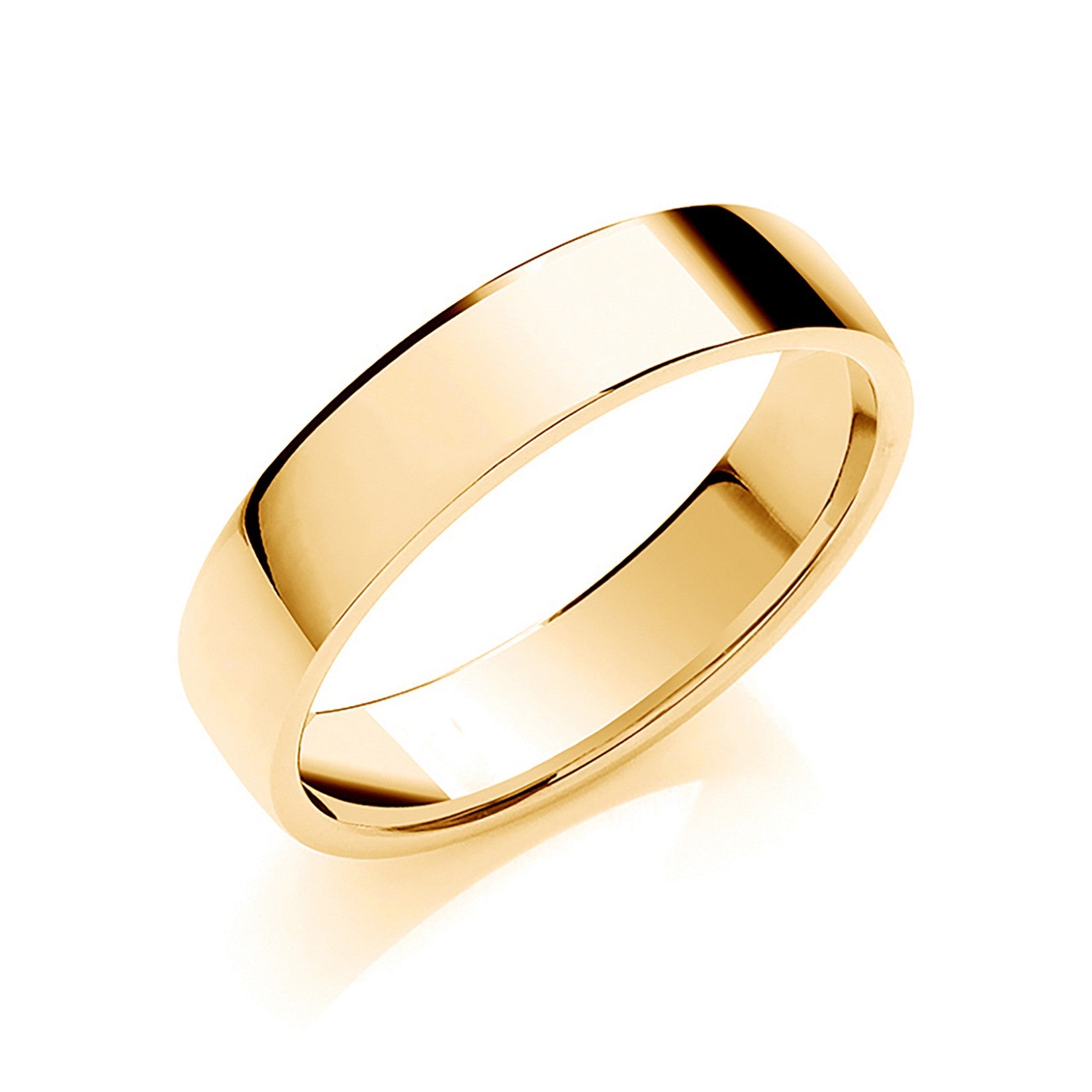 5mm Soft Court Shape Wedding Band