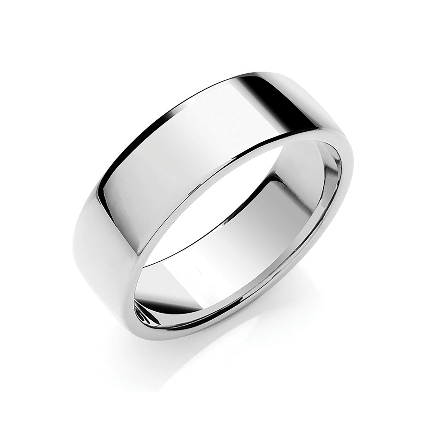 7mm Soft Court Shape Wedding Band