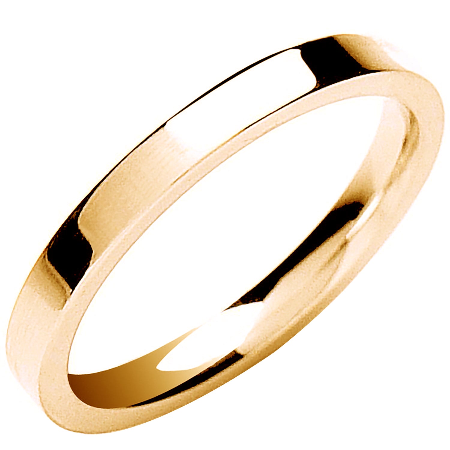 2mm Premium Flat Court Shape Wedding Band