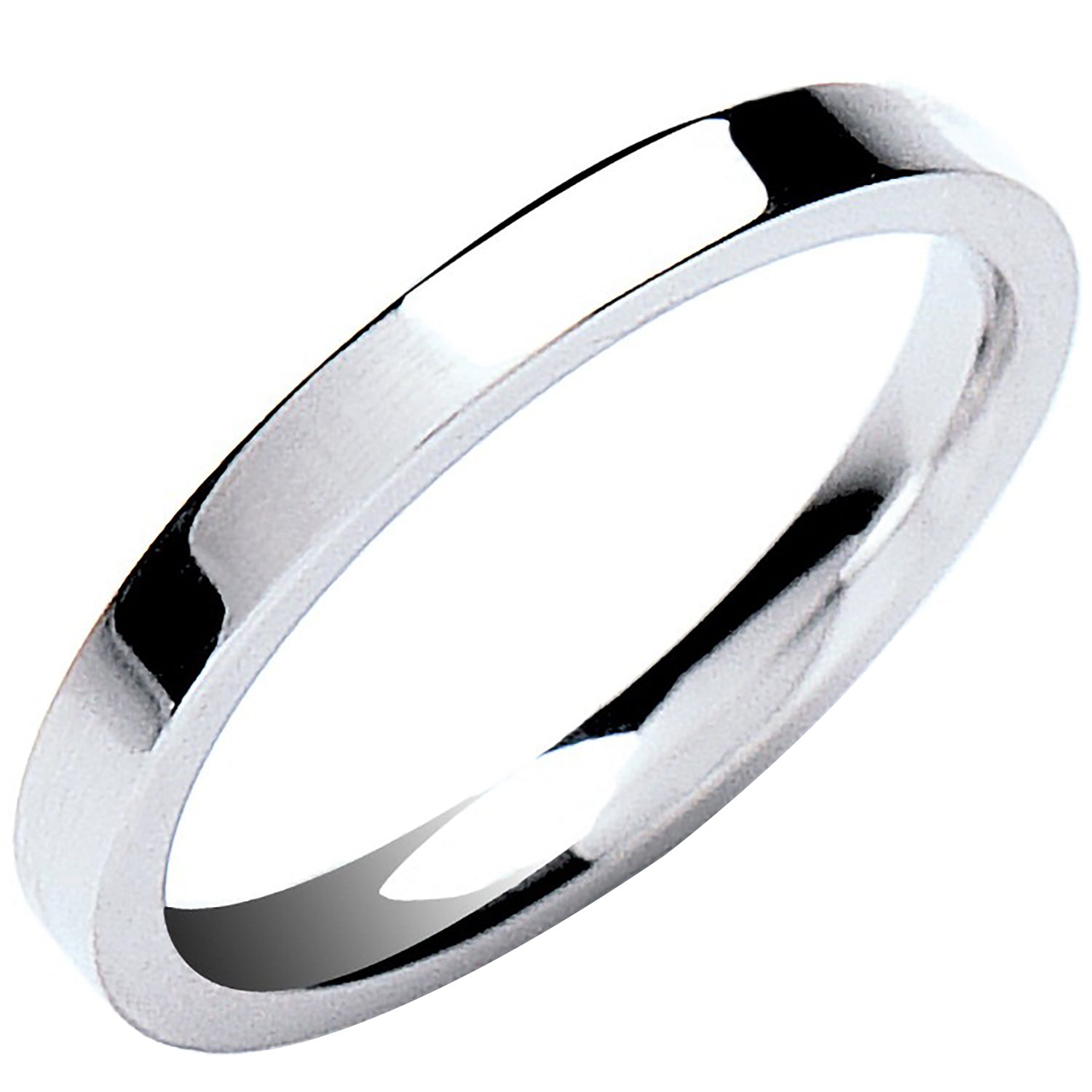 2mm Premium Flat Court Shape Wedding Band