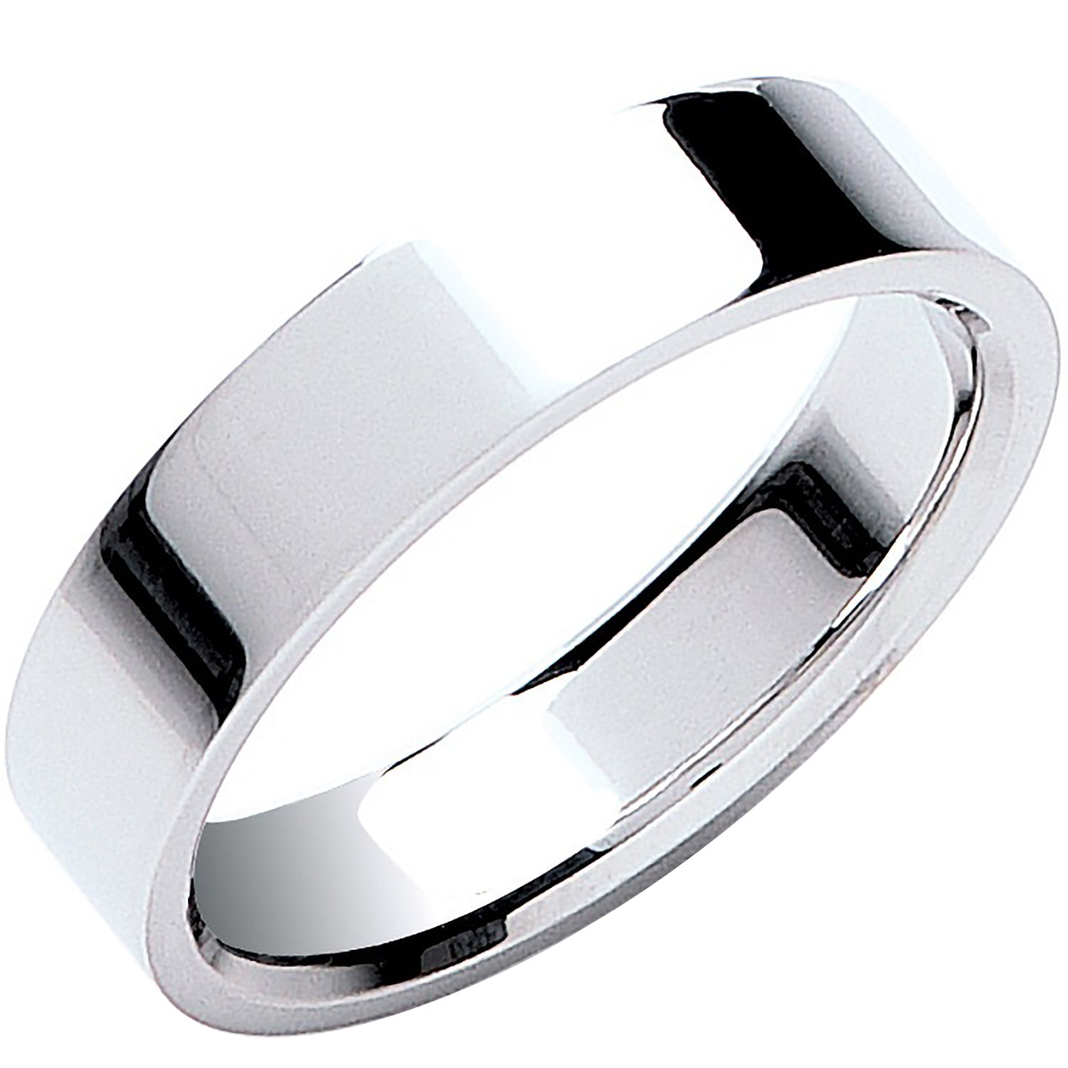 5mm Premium Flat Court Shape Wedding Band