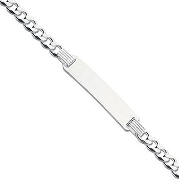 Silver ID Baby 6"-Ladies 7" Bracelet