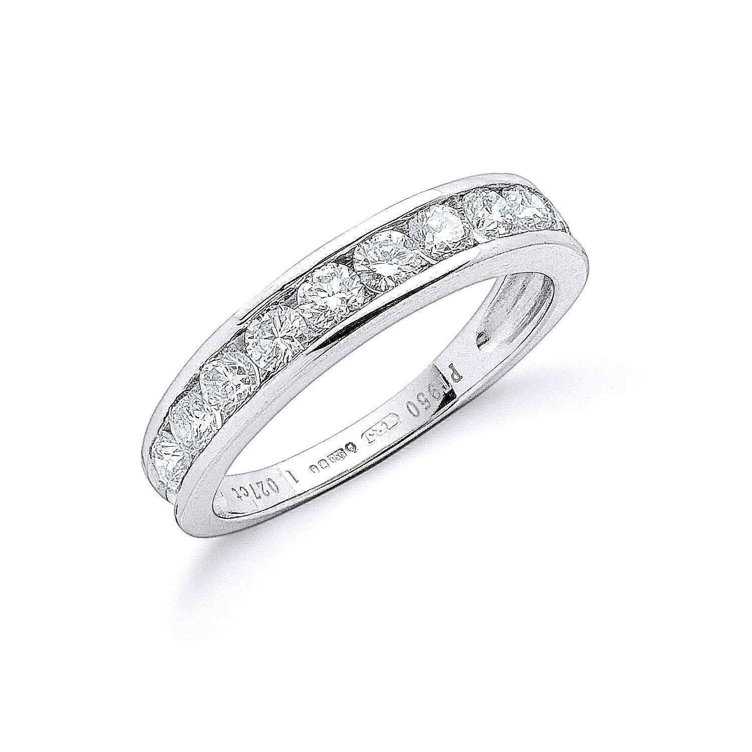 Platinum 1.00ct G-H-Vs Diamond Eternity Ring