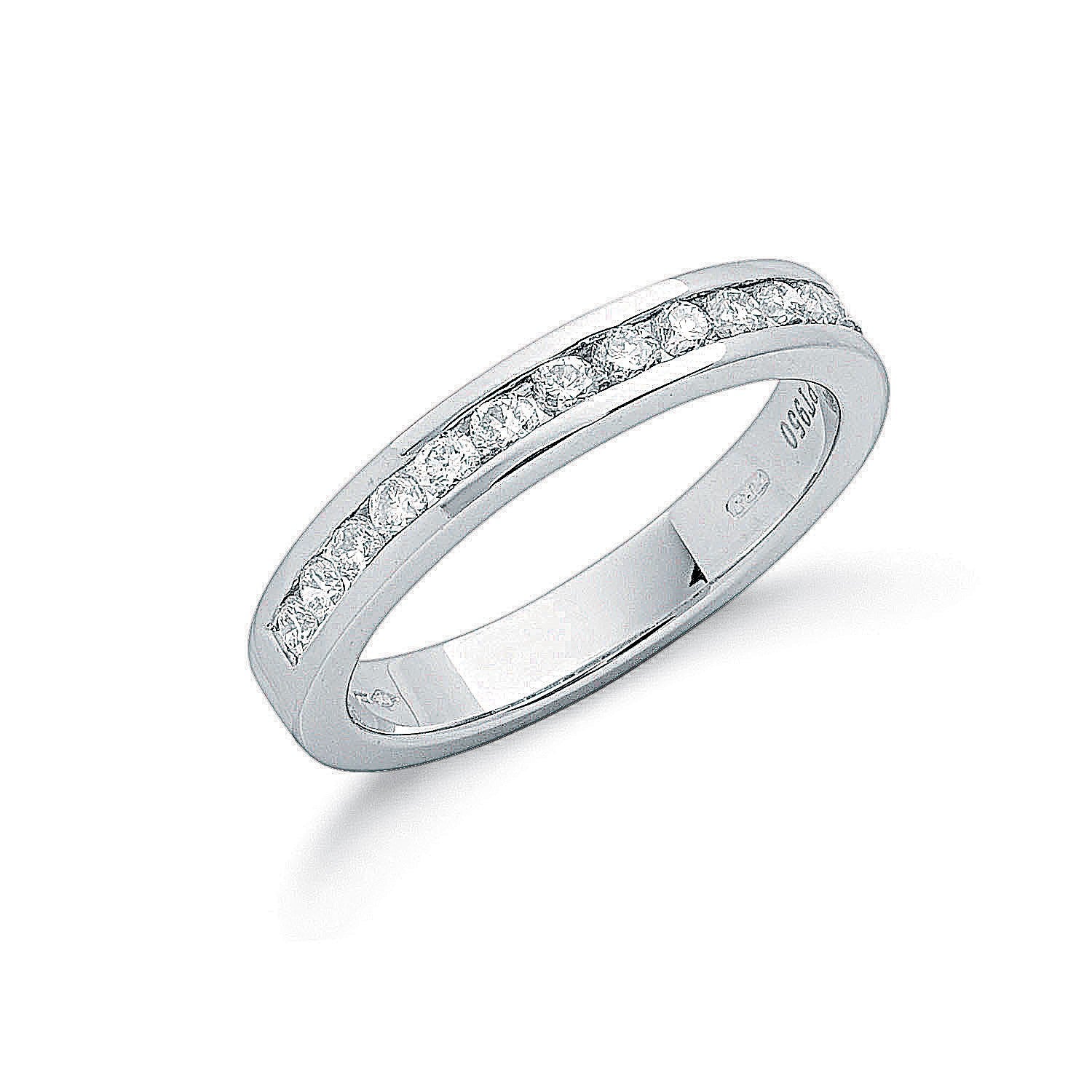 Platinum 0.50ct G-H-Vs Diamond Eternity Ring