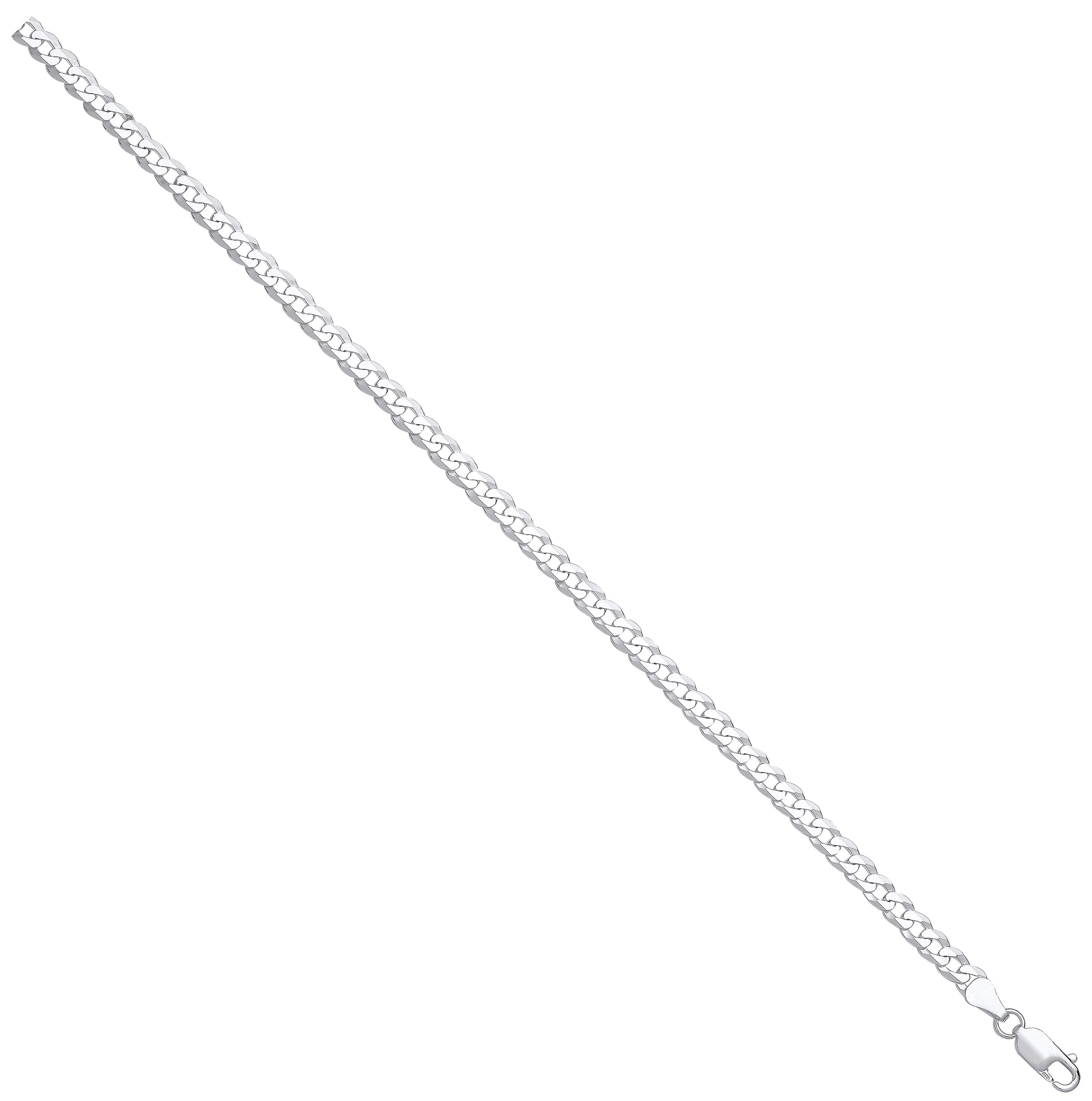Silver Economy Flat 5.2mm Curb Chain
